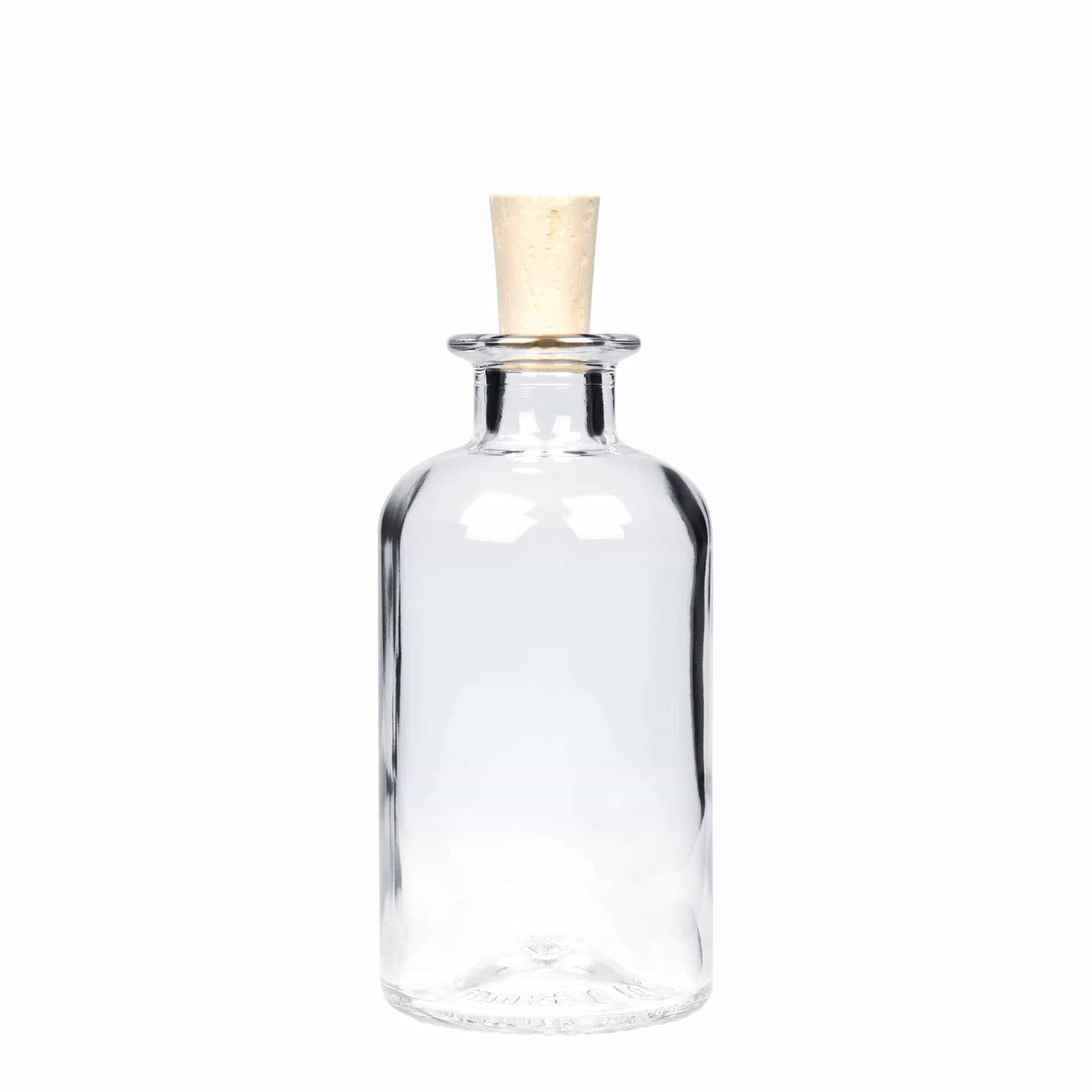 250 ml butelka szklana apteczna, zamknięcie: korek