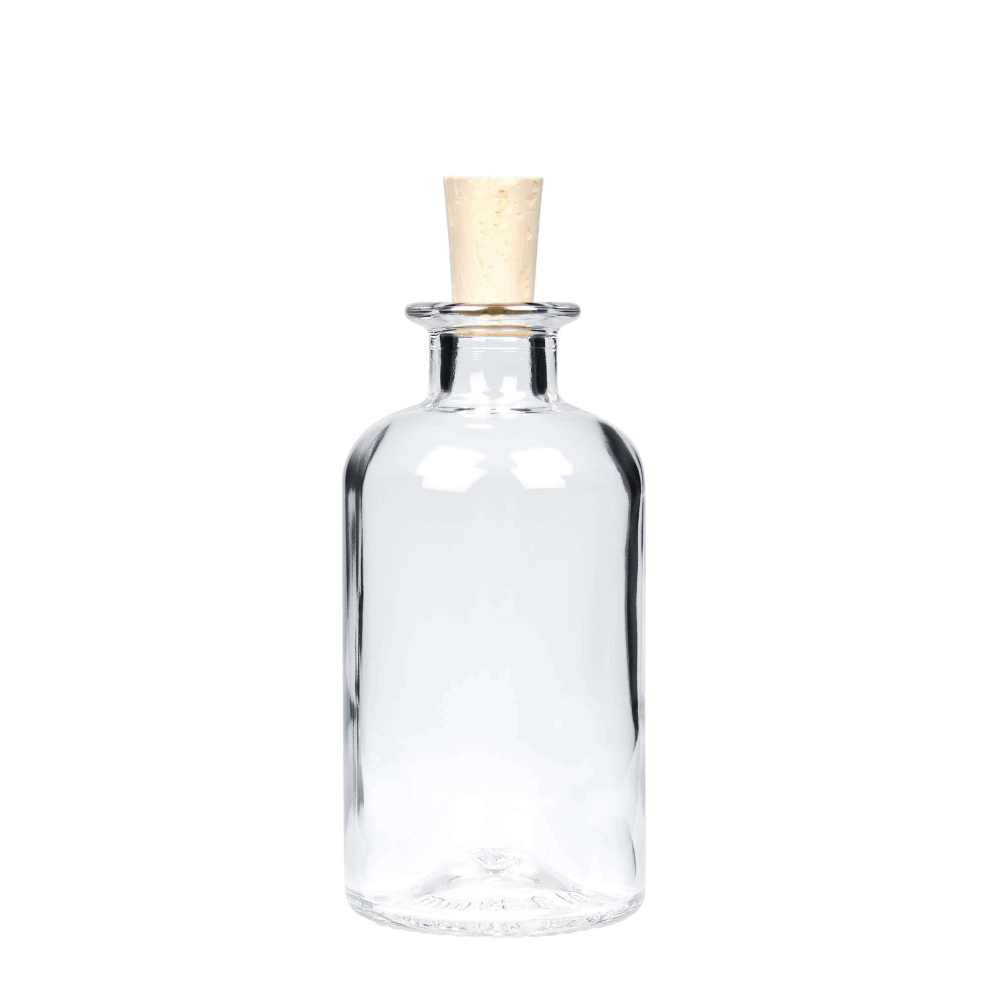 250 ml szklana butelka aptekarska, otwór: korek