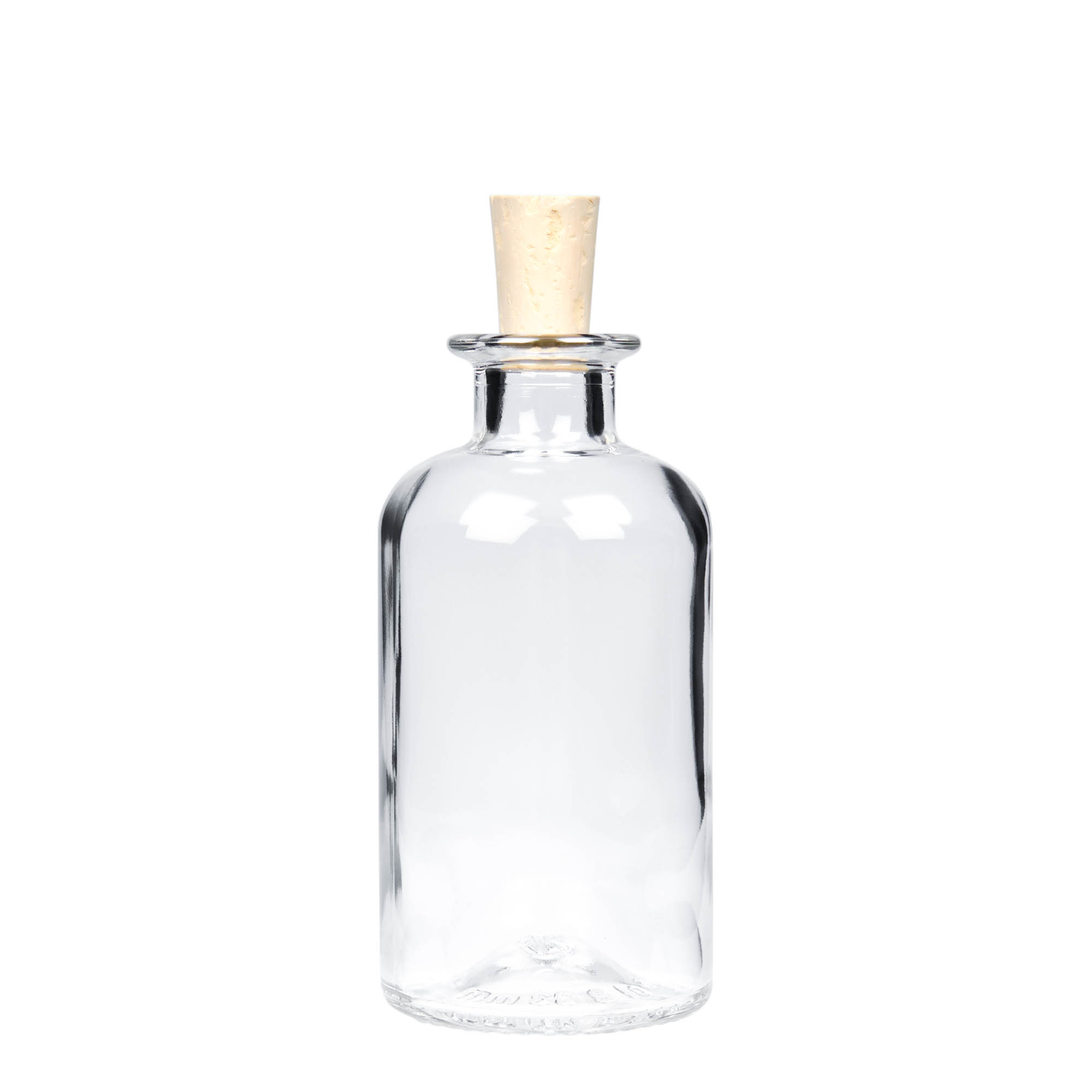 250 ml szklana butelka aptekarska, otwór: korek
