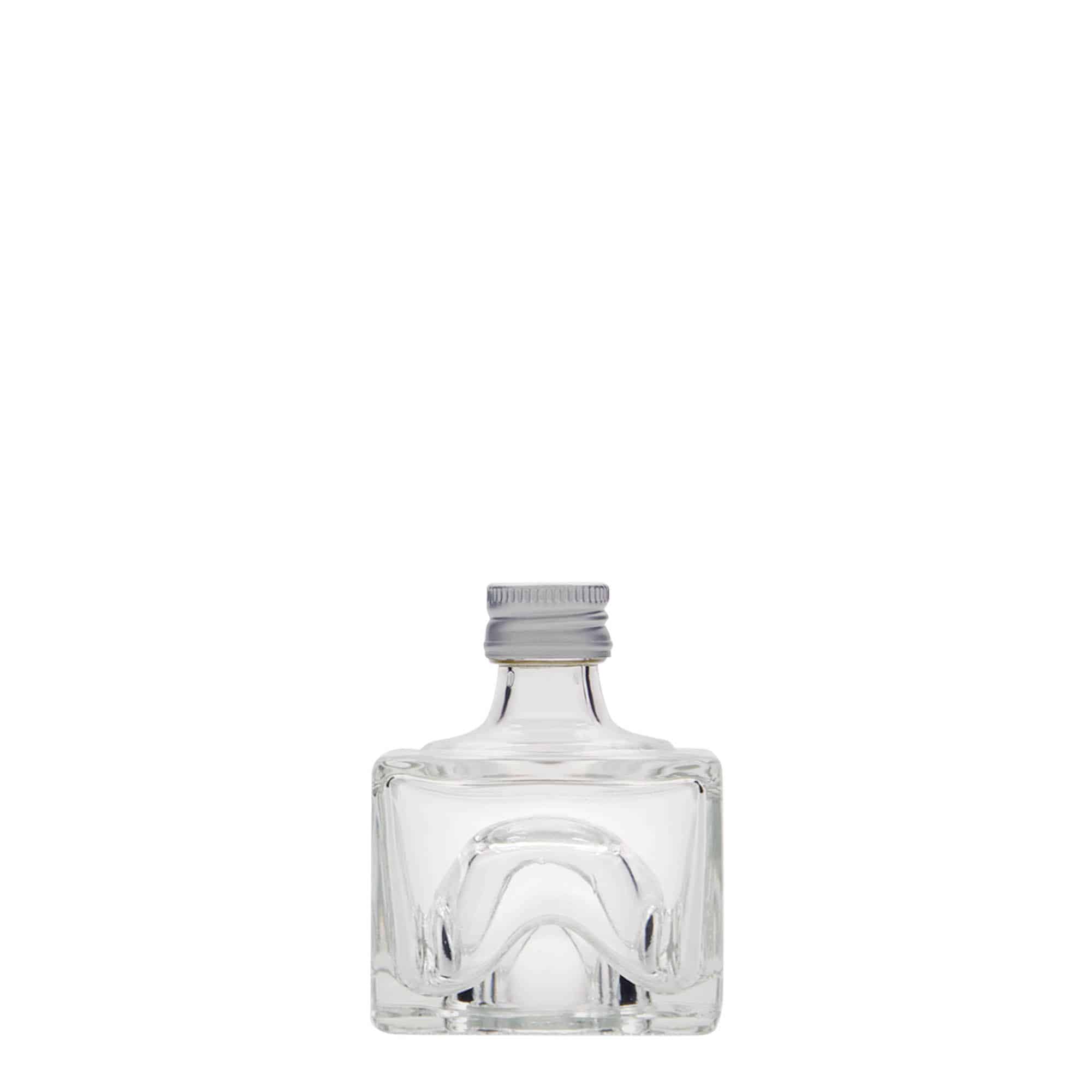 40 ml butelka szklana 'Cocolores', kwadratowa, zamknięcie: PP 18