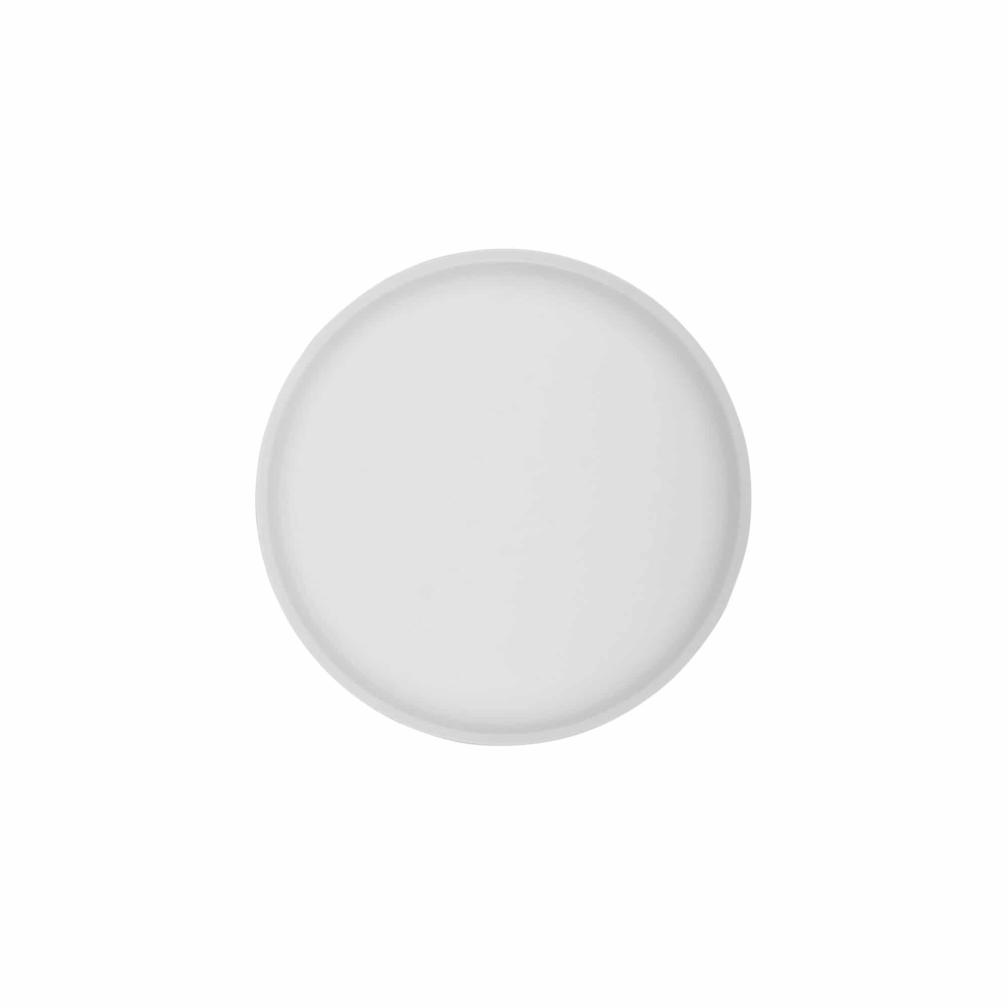 Zakrętka z gwintem 'Clear/Platin Edition', tworzywo sztuczne PP, biała, do otworu: 70/2P
