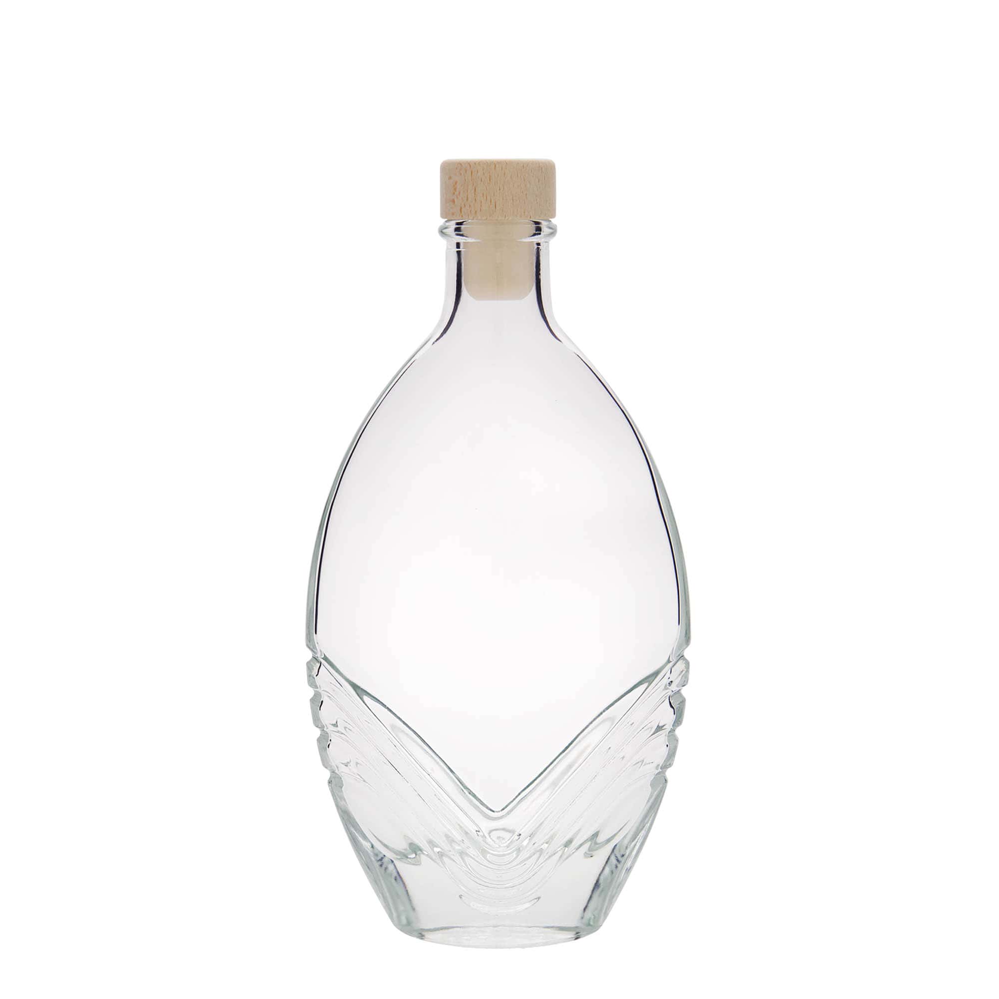 200 ml butelka szklana 'Florence', owalna, szyjka: korek