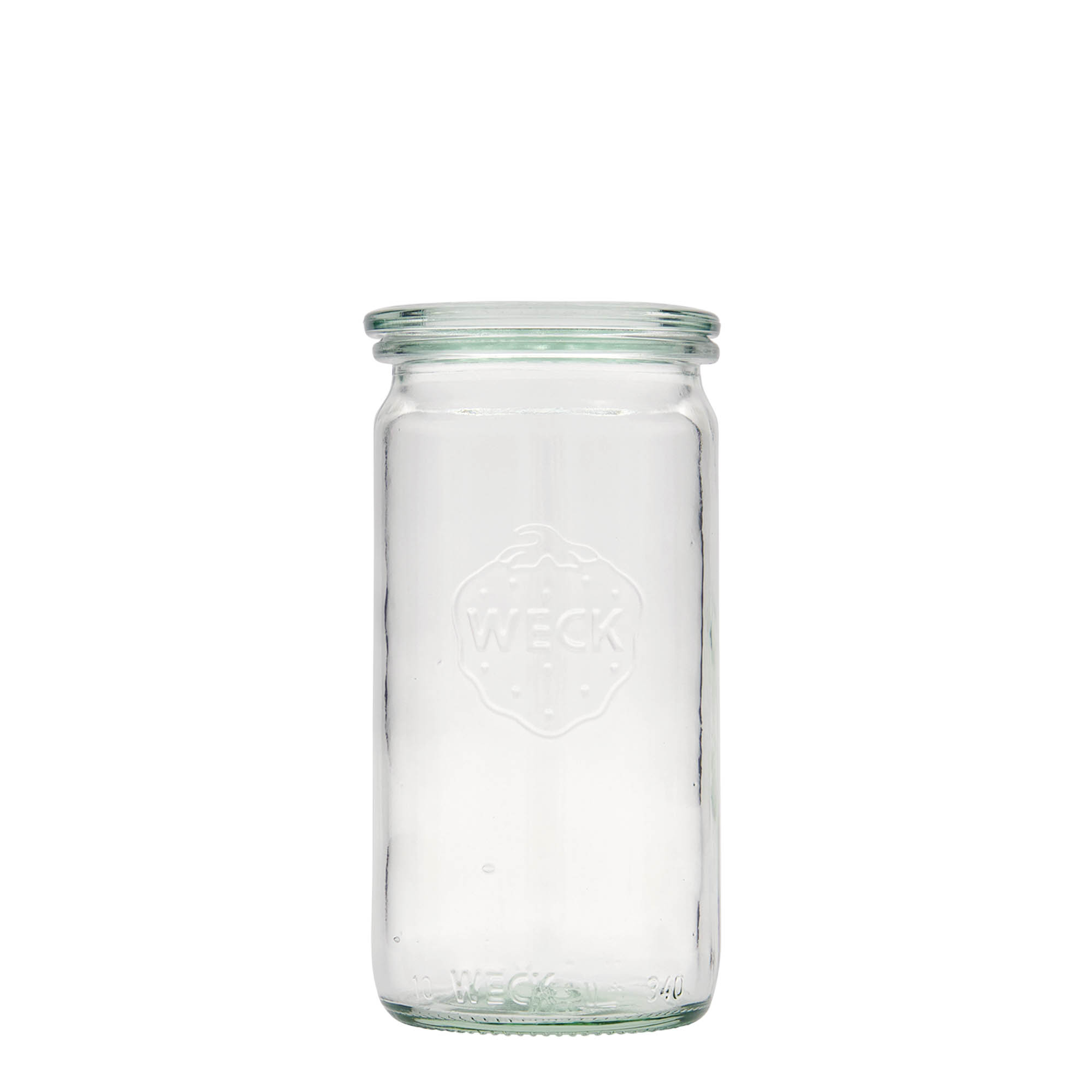 340 ml szklany słoik WECK cylindryczny, wylot: okrągła krawędź 340 ml szklany słoik WECK cylindryczny, wylot: okrągła krawędź