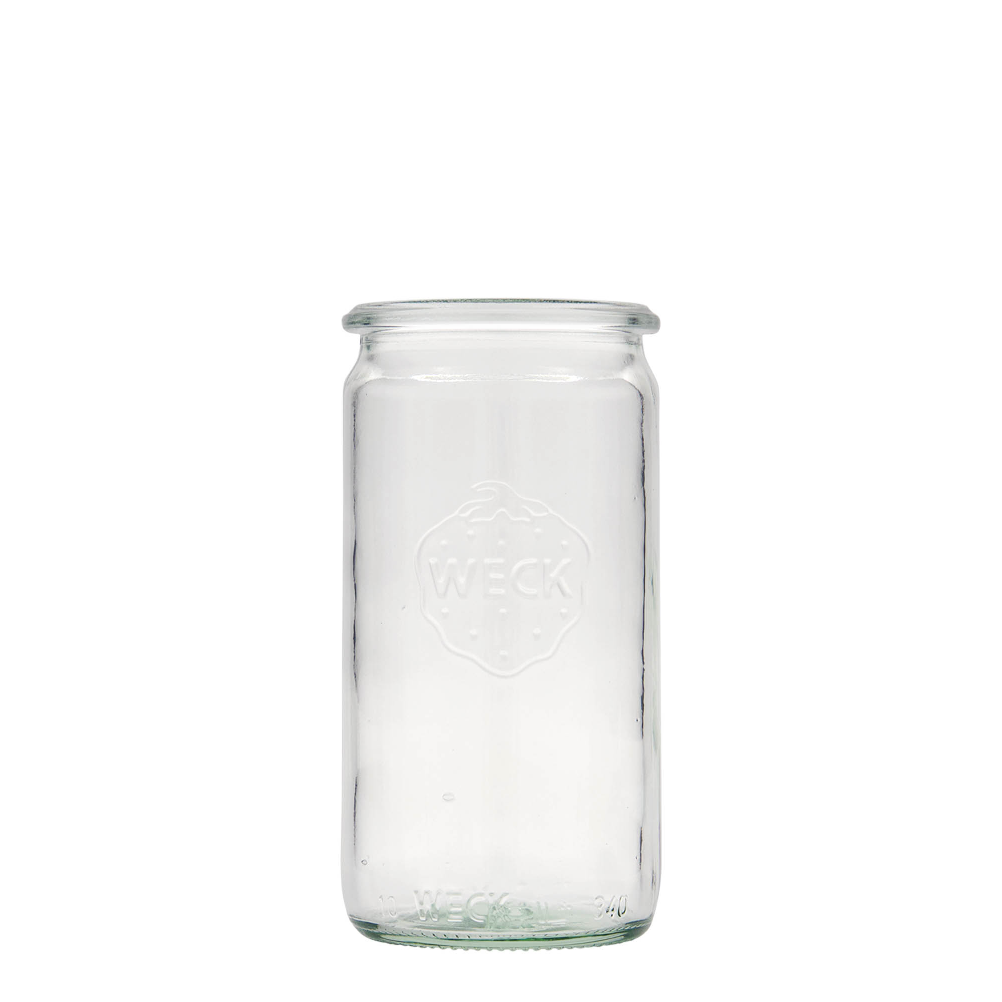 340 ml szklany słoik WECK cylindryczny, wylot: okrągła krawędź 340 ml szklany słoik WECK cylindryczny, wylot: okrągła krawędź