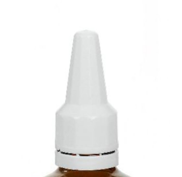 Zakrętka z aplikatorem, tworzywo sztuczne PE, biały, do wylotu: DIN 18 Zakrętka z aplikatorem, tworzywo sztuczne PE, biały, do wylotu: DIN 18