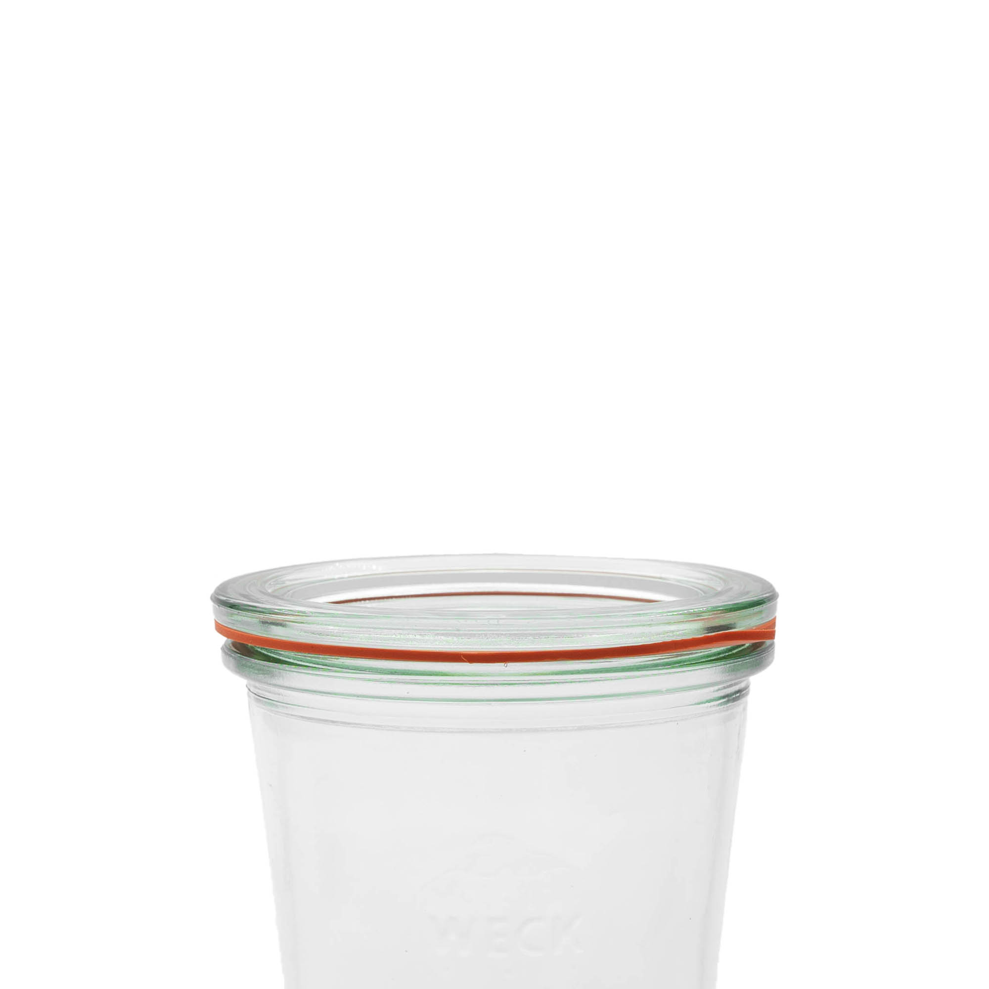 Pierścień do wekowania WECK RR80, czerwony, krawędź: zaokrąglona