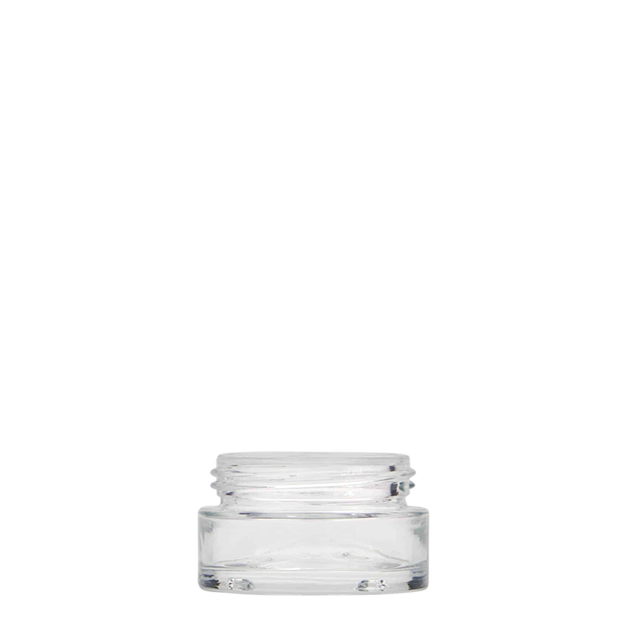 15 ml pojemnik na kosmetyki 'Clear Edition', szkło, zamknięcie: zakrętka