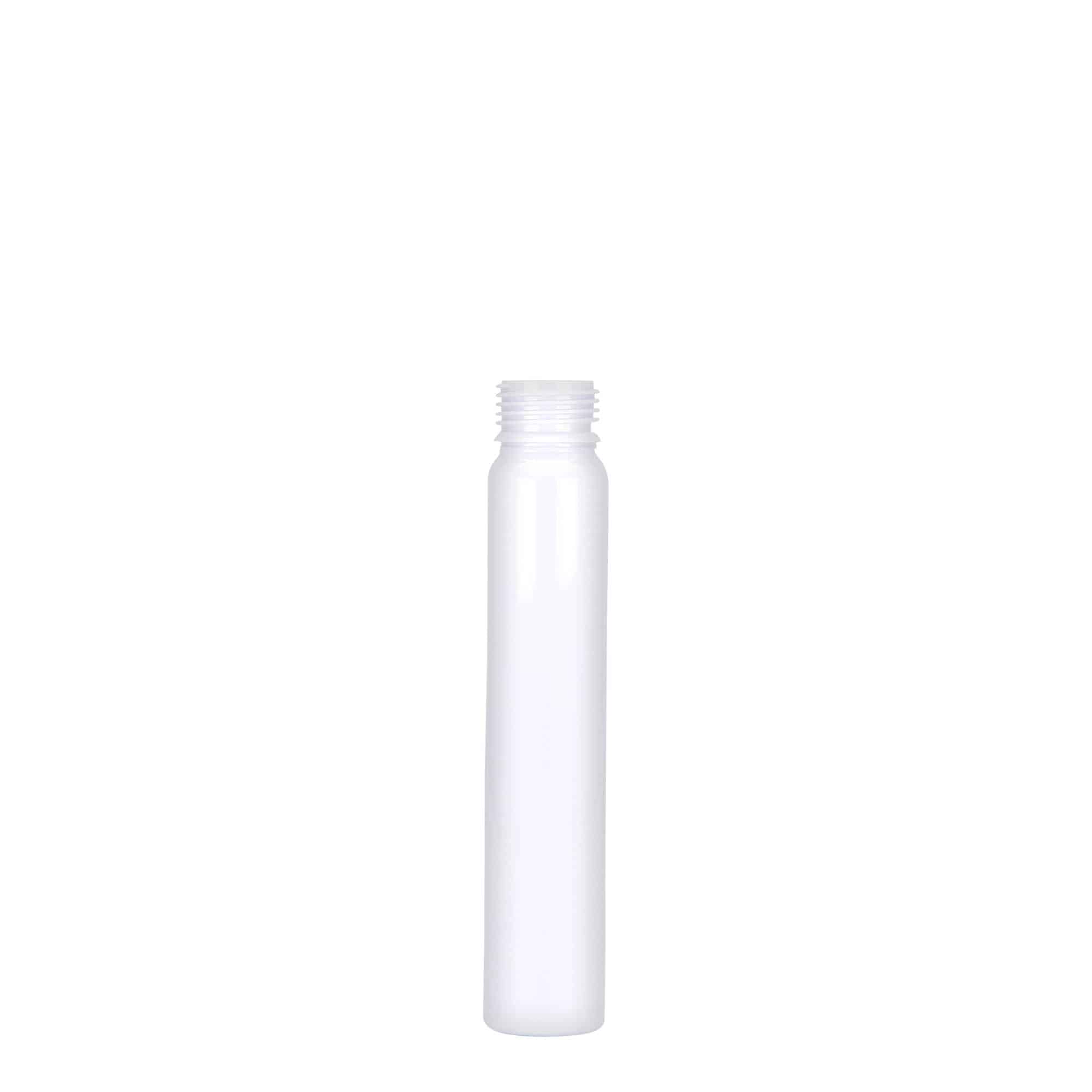 25 ml rurka PET, tworzywo sztuczne, biały, zakończenie: zakrętka