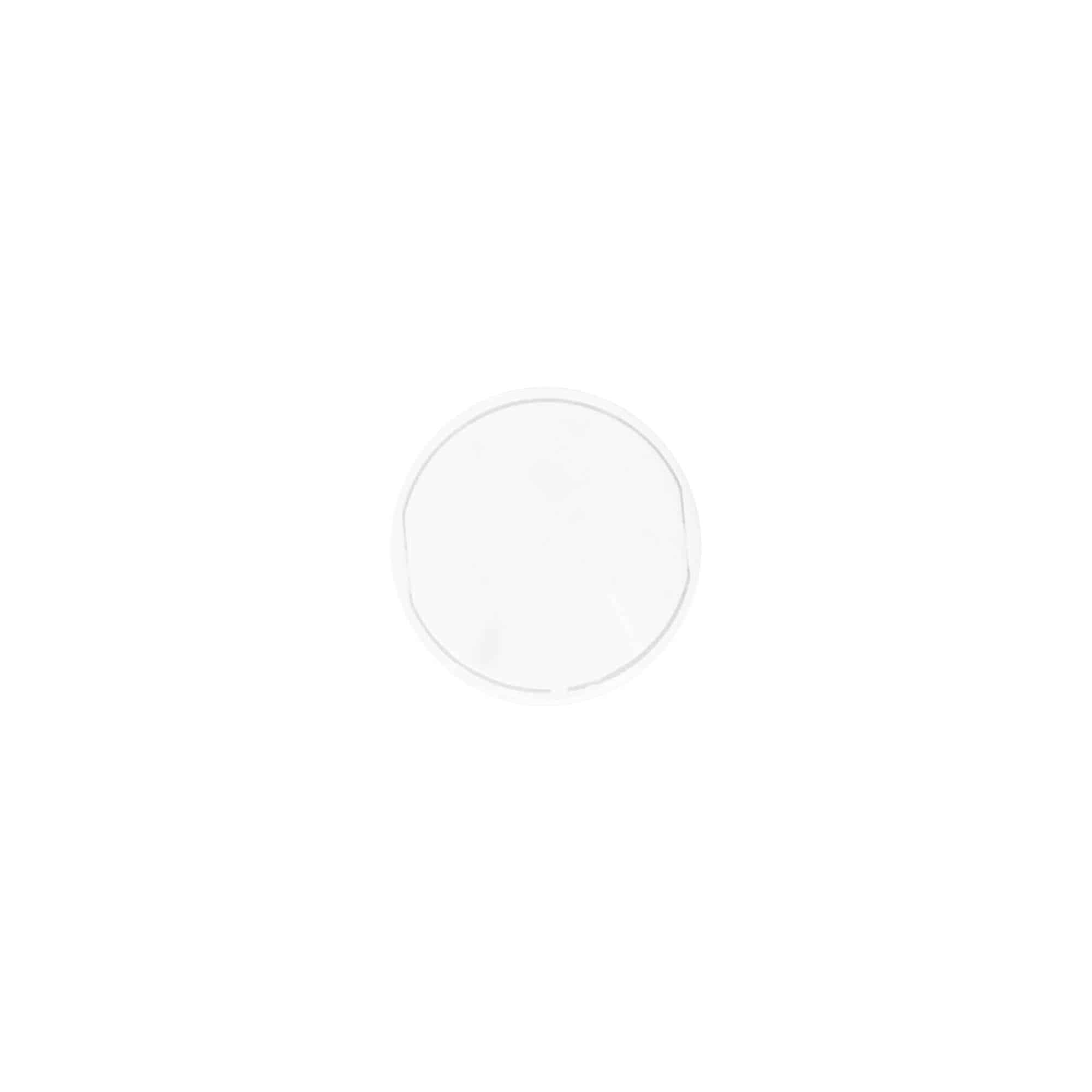 Zakrętka Disc Top, tworzywo sztuczne PP, kolor biały, do zamknięcia: 20/410