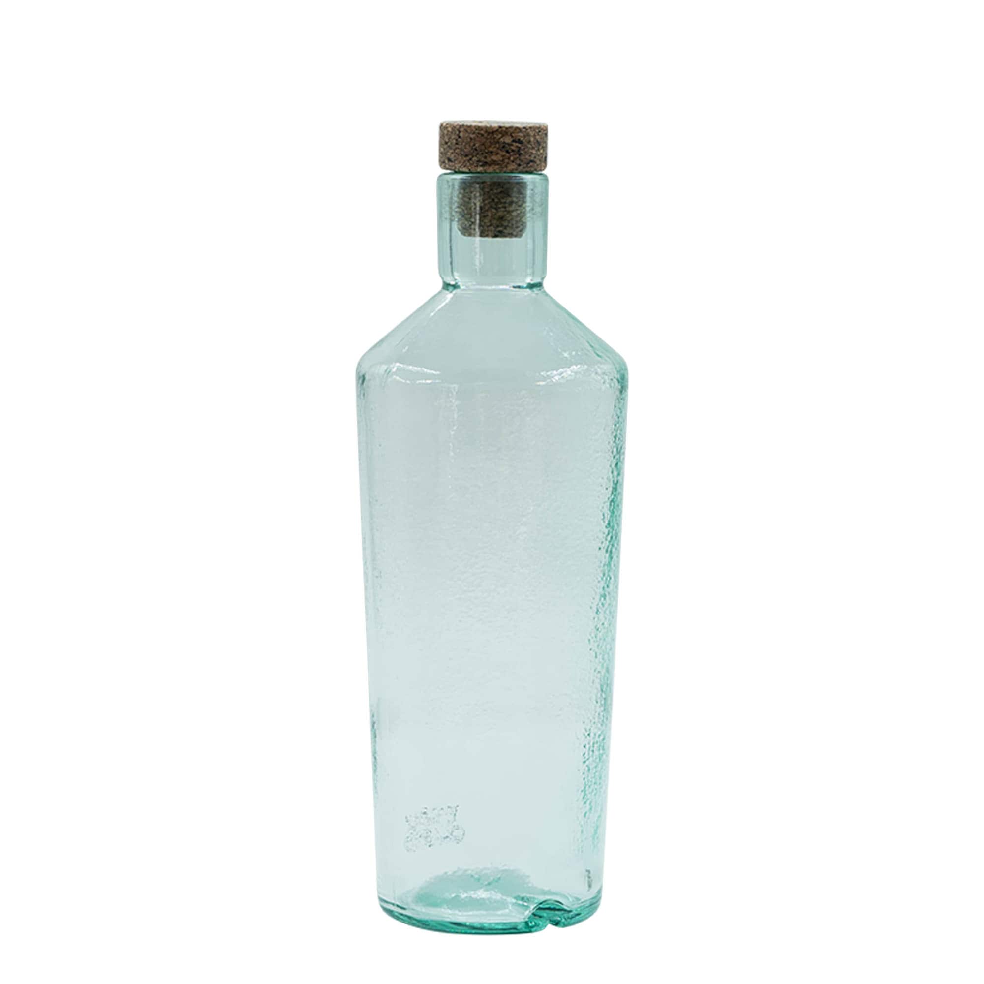 700 ml dziko wykonana szklana butelka 'Primal', otwór: korek