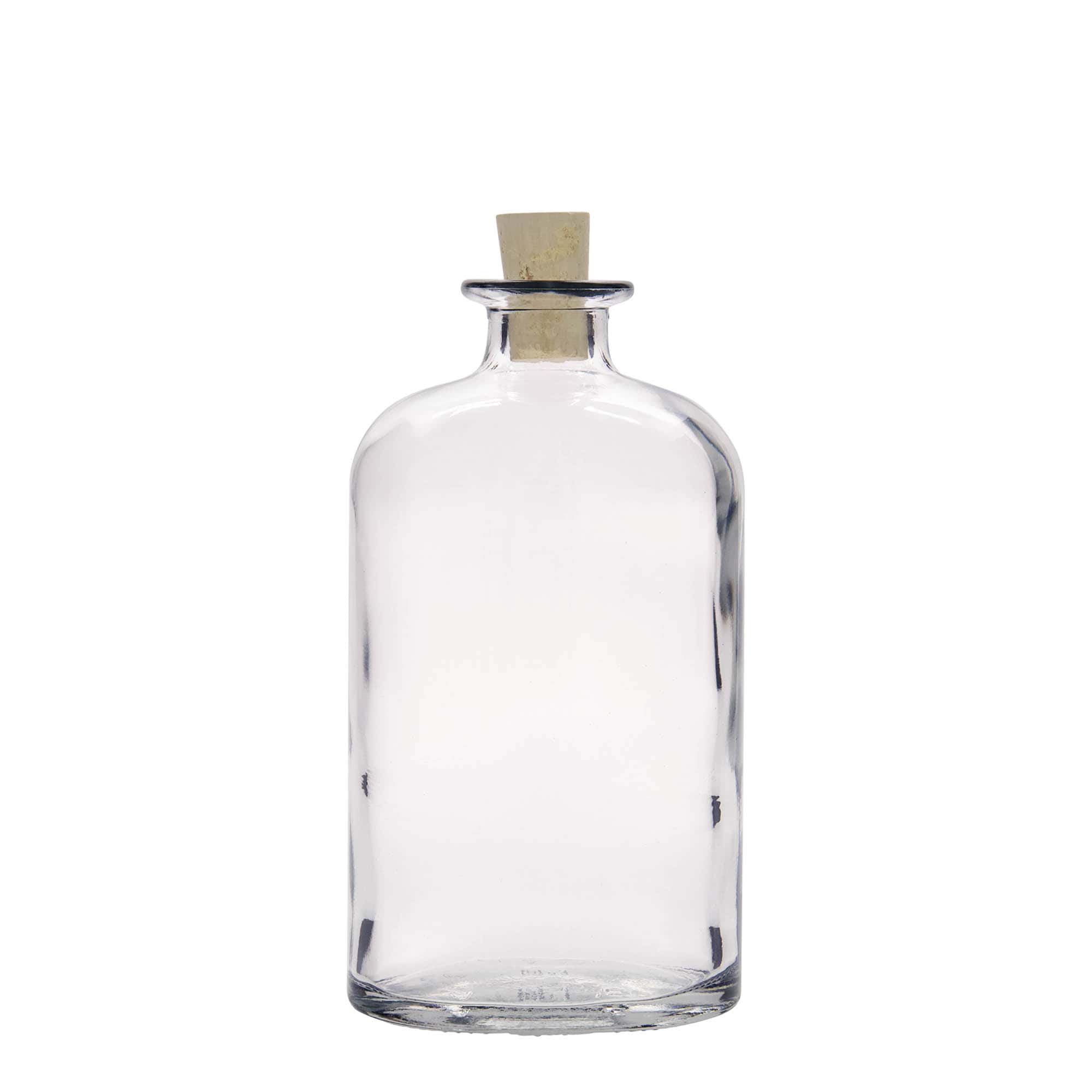 500 ml butelka szklana 'Dundee', owalna, zamknięcie: korek 500 ml butelka szklana 'Dundee', owalna, zamknięcie: korek