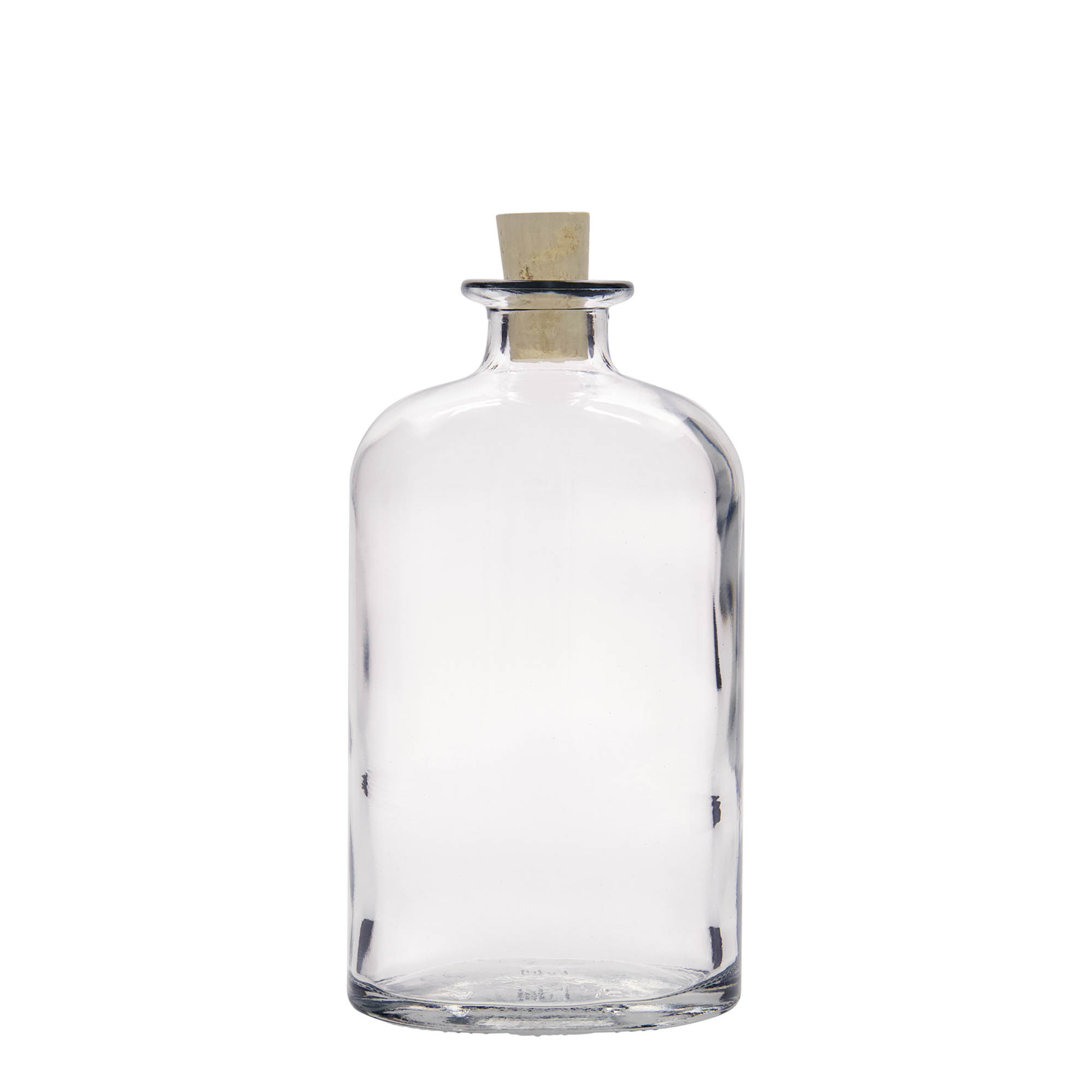 500 ml butelka szklana 'Dundee', owalna, wylot: korek