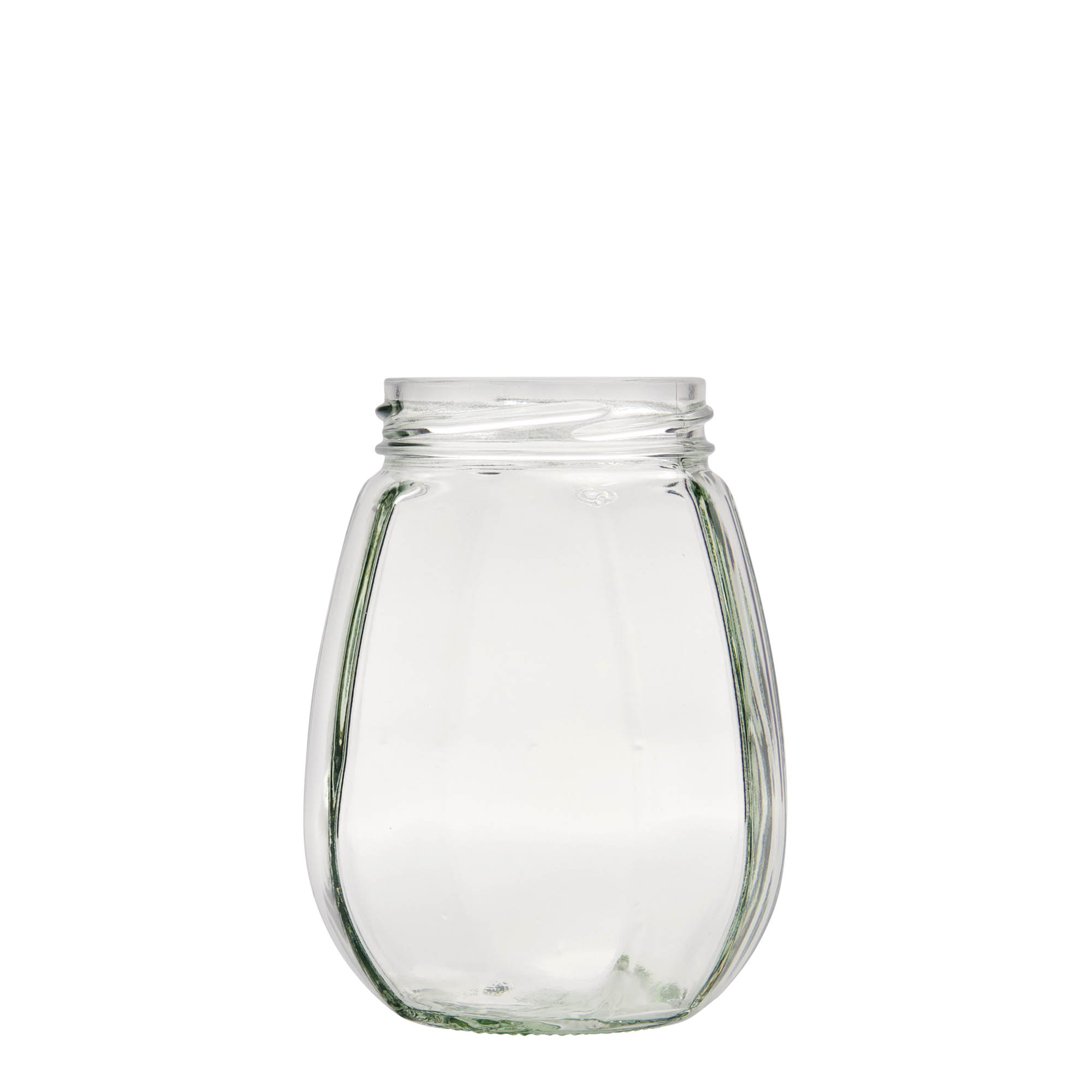 385 ml sześcioramienne szklane naczynie na biżuterię, otwór: Twist-Off (TO 63)