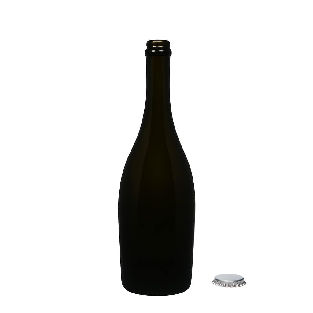 750 ml butelka szampana 'Carmen', szkło, antyczny zielony, szyjka: kapsel koronowy