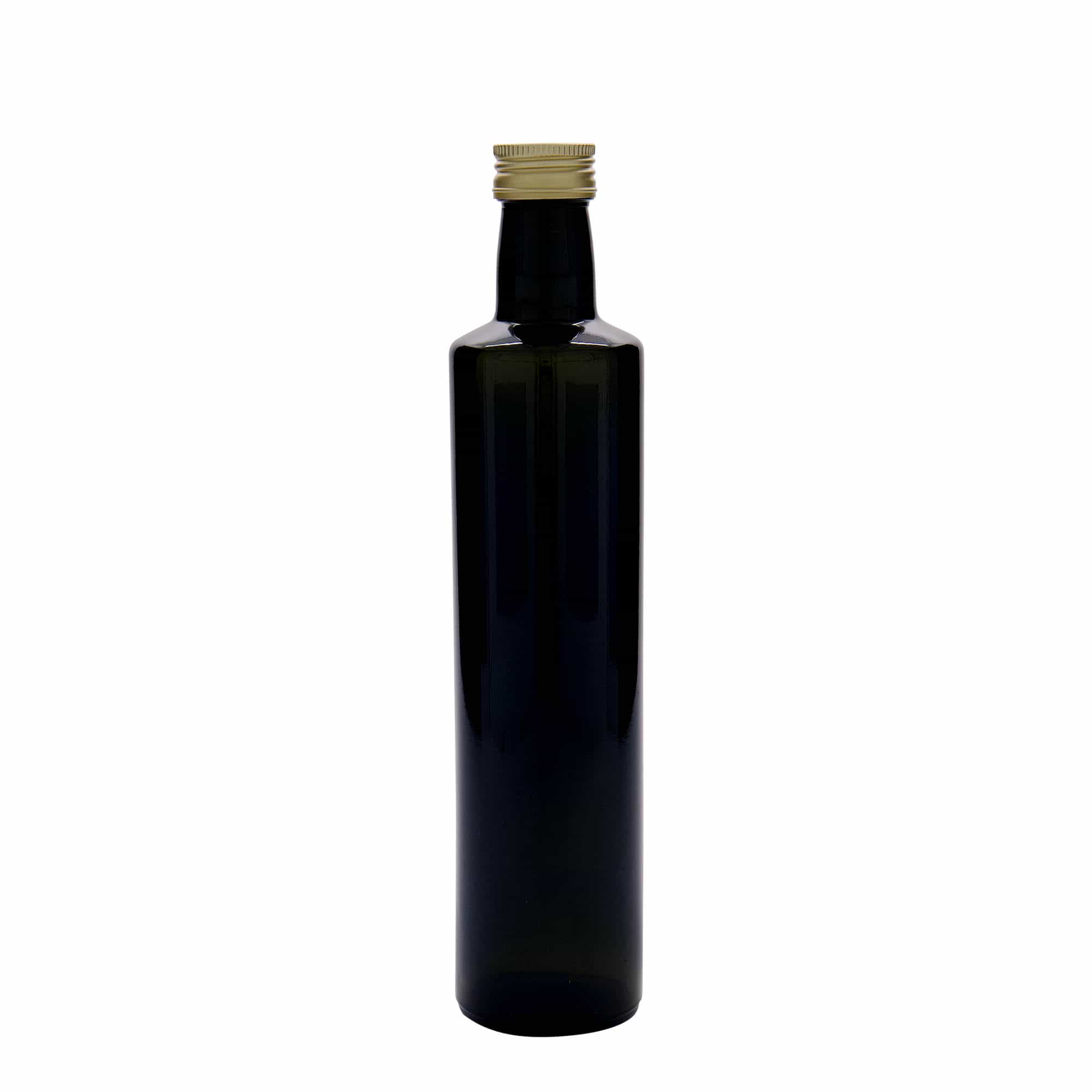 500 ml butelka szklana 'Dorica', antyczny zielony, szyjka: PP 31,5