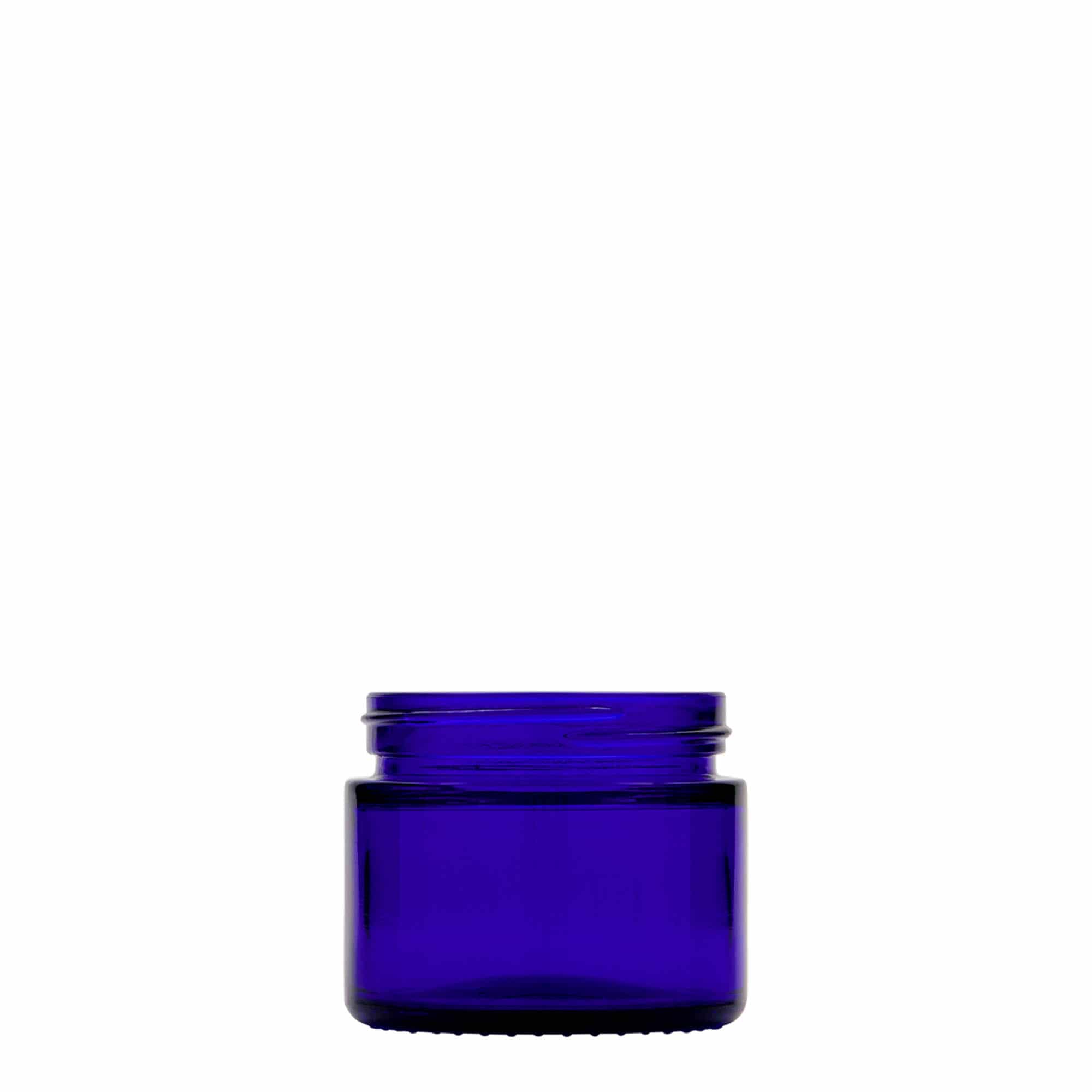 50 ml słoik 'Blue Edition', szkło, królewski błękit, wylot: zakrętka