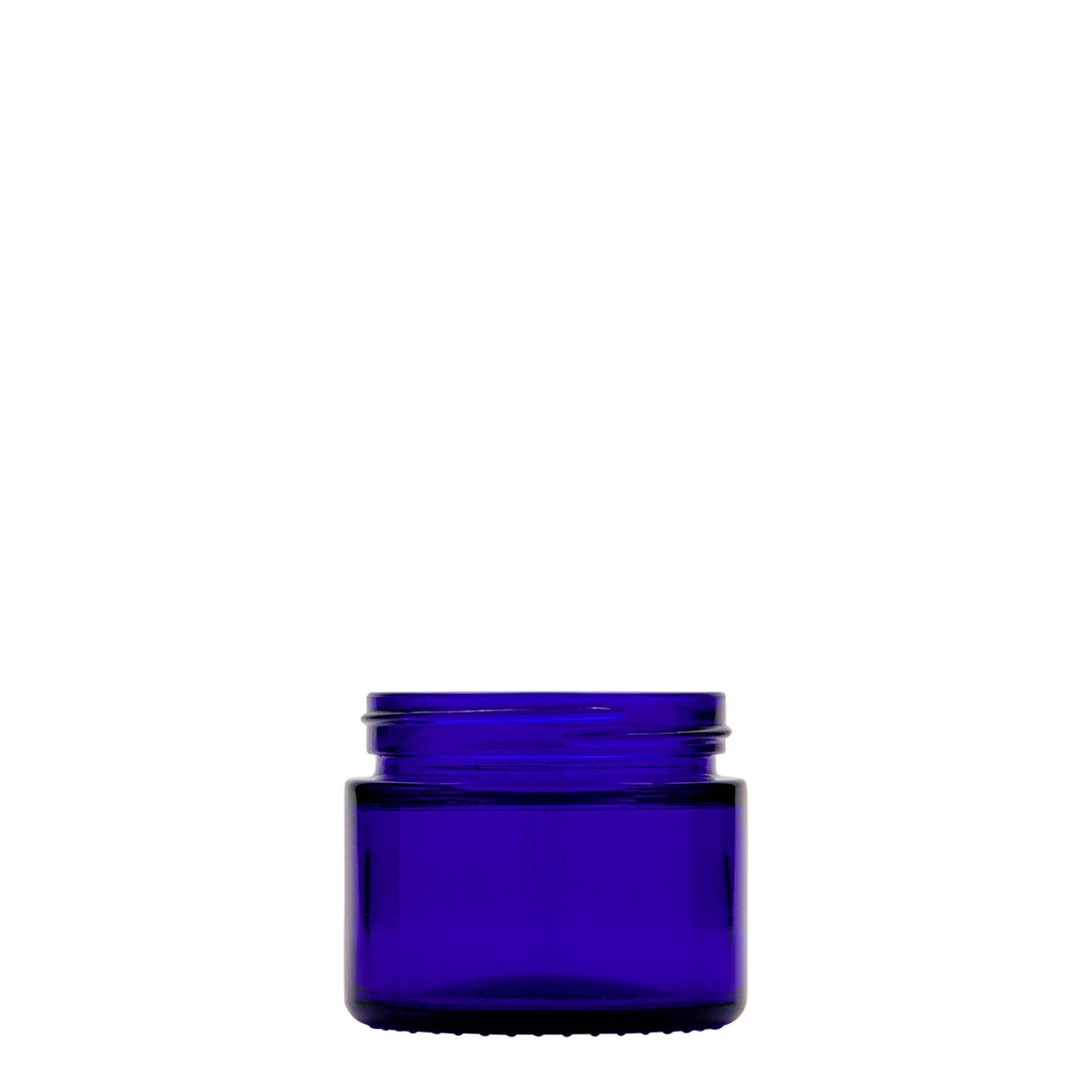 50 ml słoik 'Blue Edition', szkło, królewski błękit, wylot: zakrętka