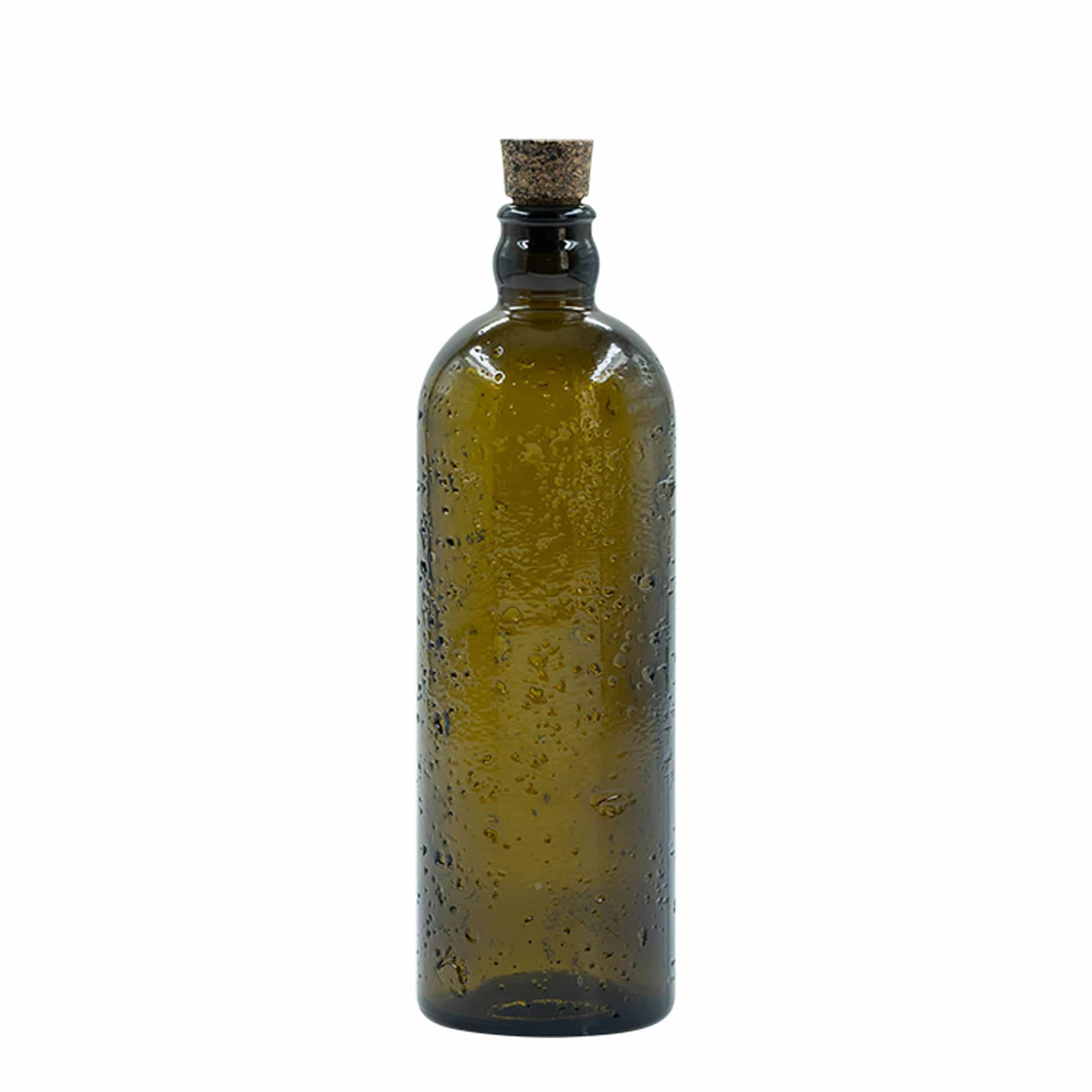 500 ml dzika rzemieślnicza butelka szklana 'Bobber Jr', brązowa, otwór: korek