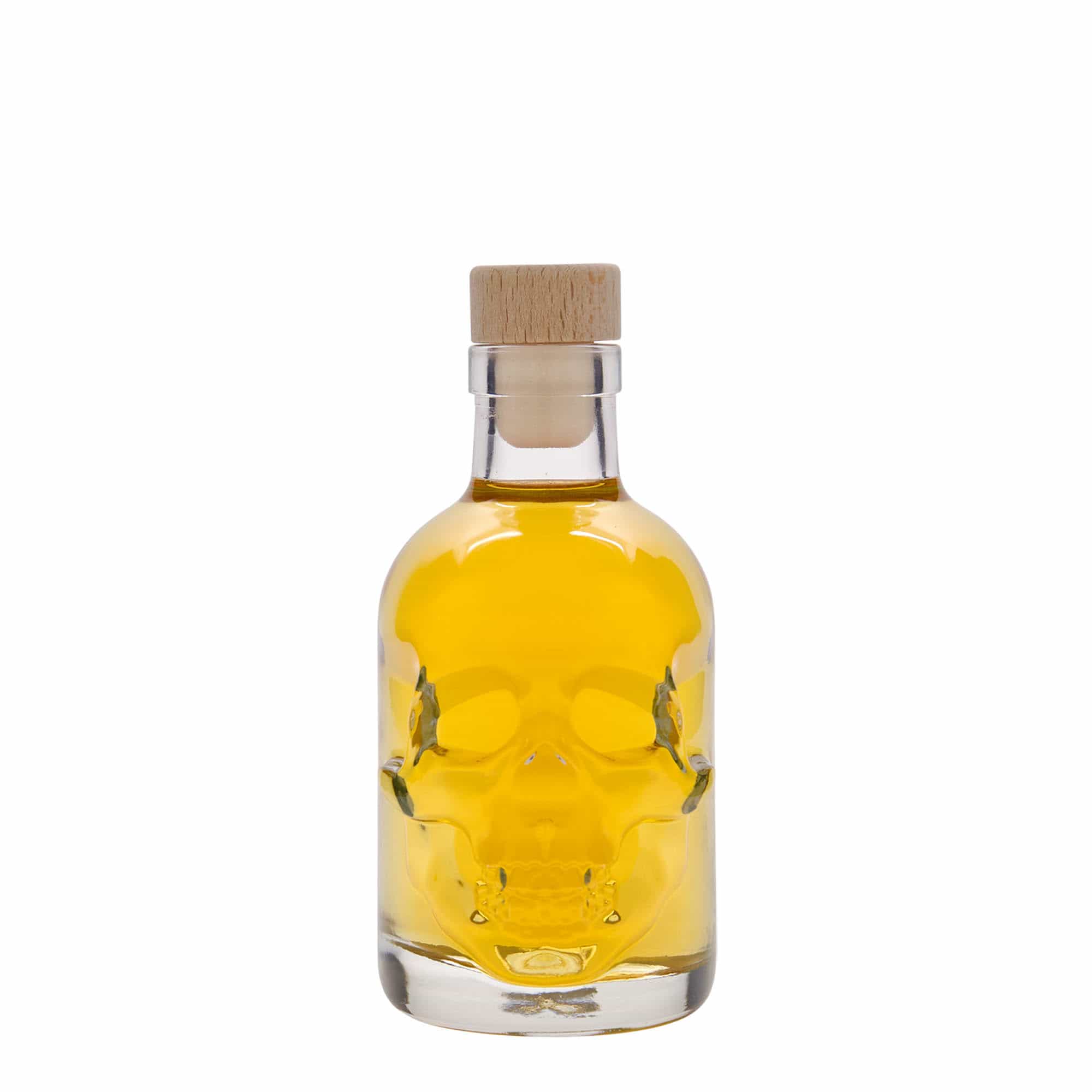 Butelka szklana 200 ml „Totenkopf”, otwór: korek