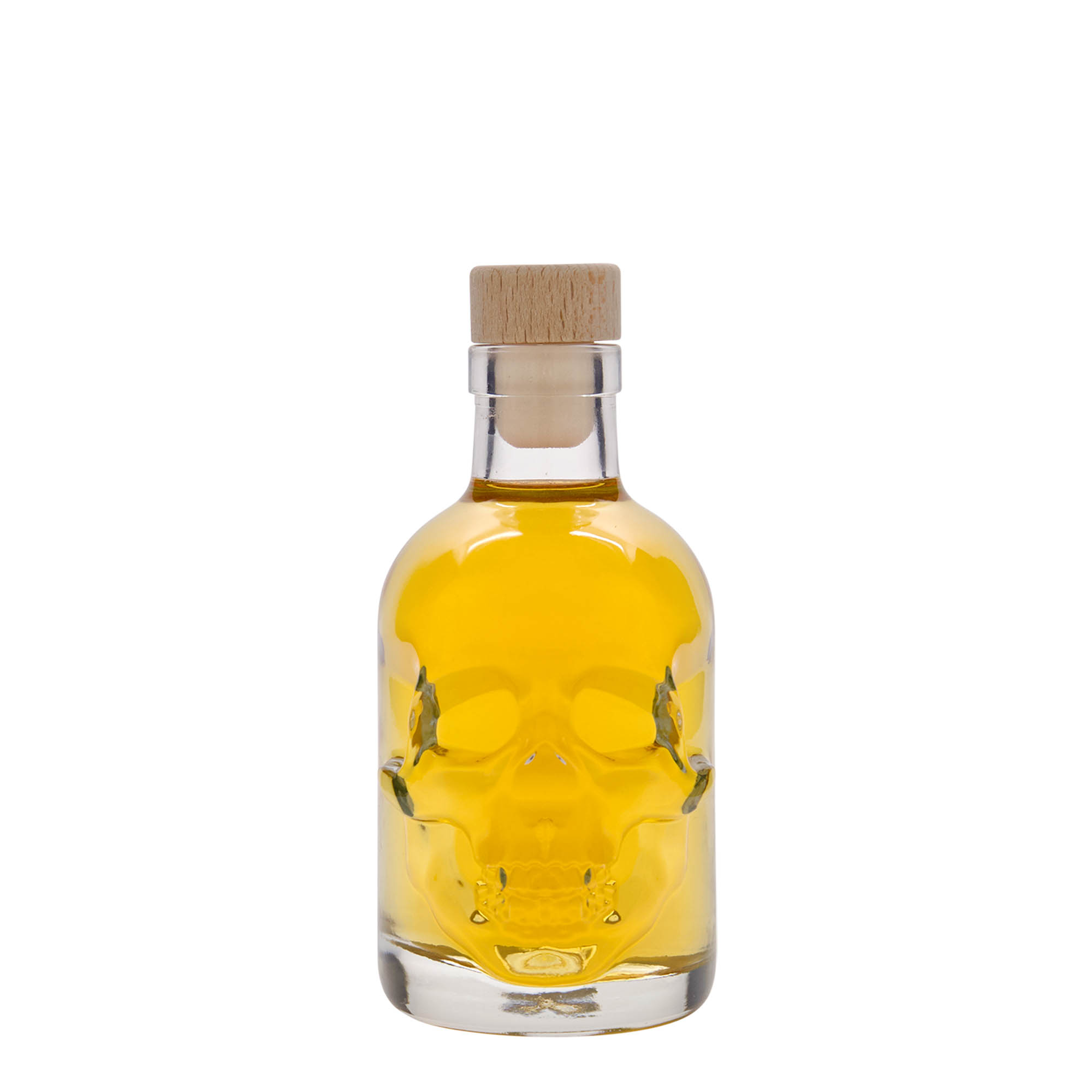 Butelka szklana 200 ml „Totenkopf”, otwór: korek Butelka szklana 200 ml „Totenkopf”, otwór: korek