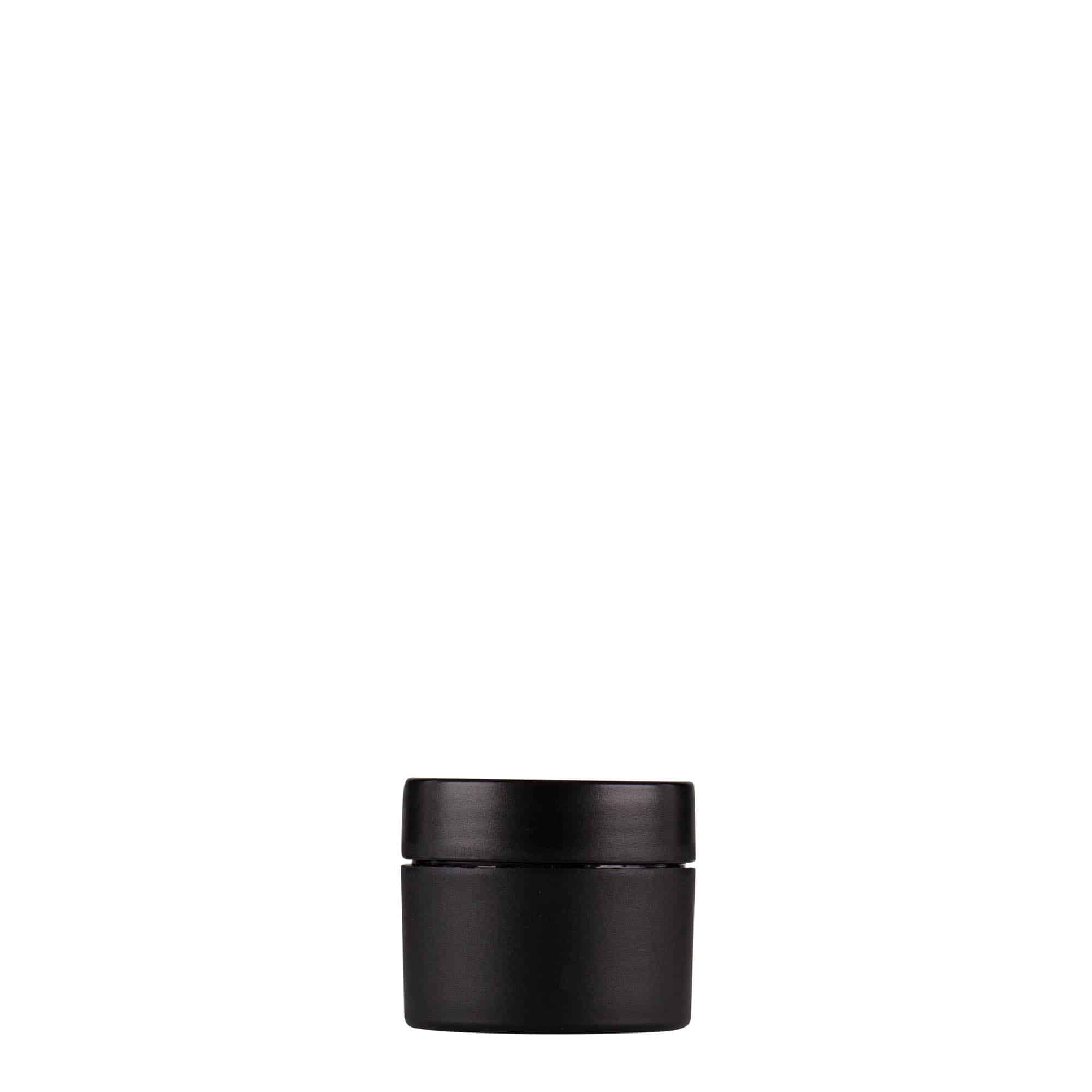 5 ml słoiczek z tworzywa sztucznego 'Antonella', PP, kolor czarny, zamknięcie: zakrętka 5 ml słoiczek z tworzywa sztucznego 'Antonella', PP, kolor czarny, zamknięcie: zakrętka