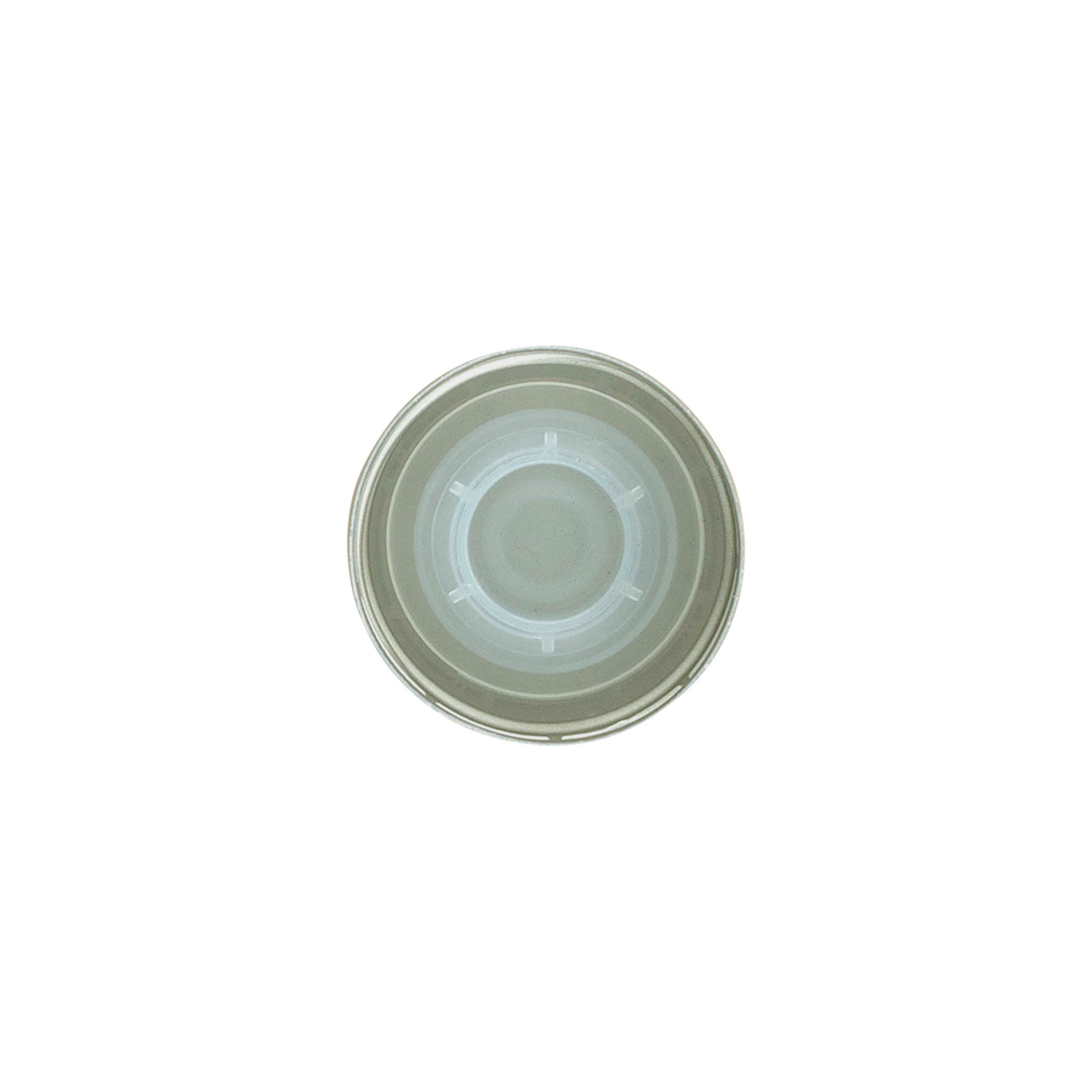 Zakrętka z wkładką do nalewania, metalowo-plastikowa, złota, do otworu: PP 31,5