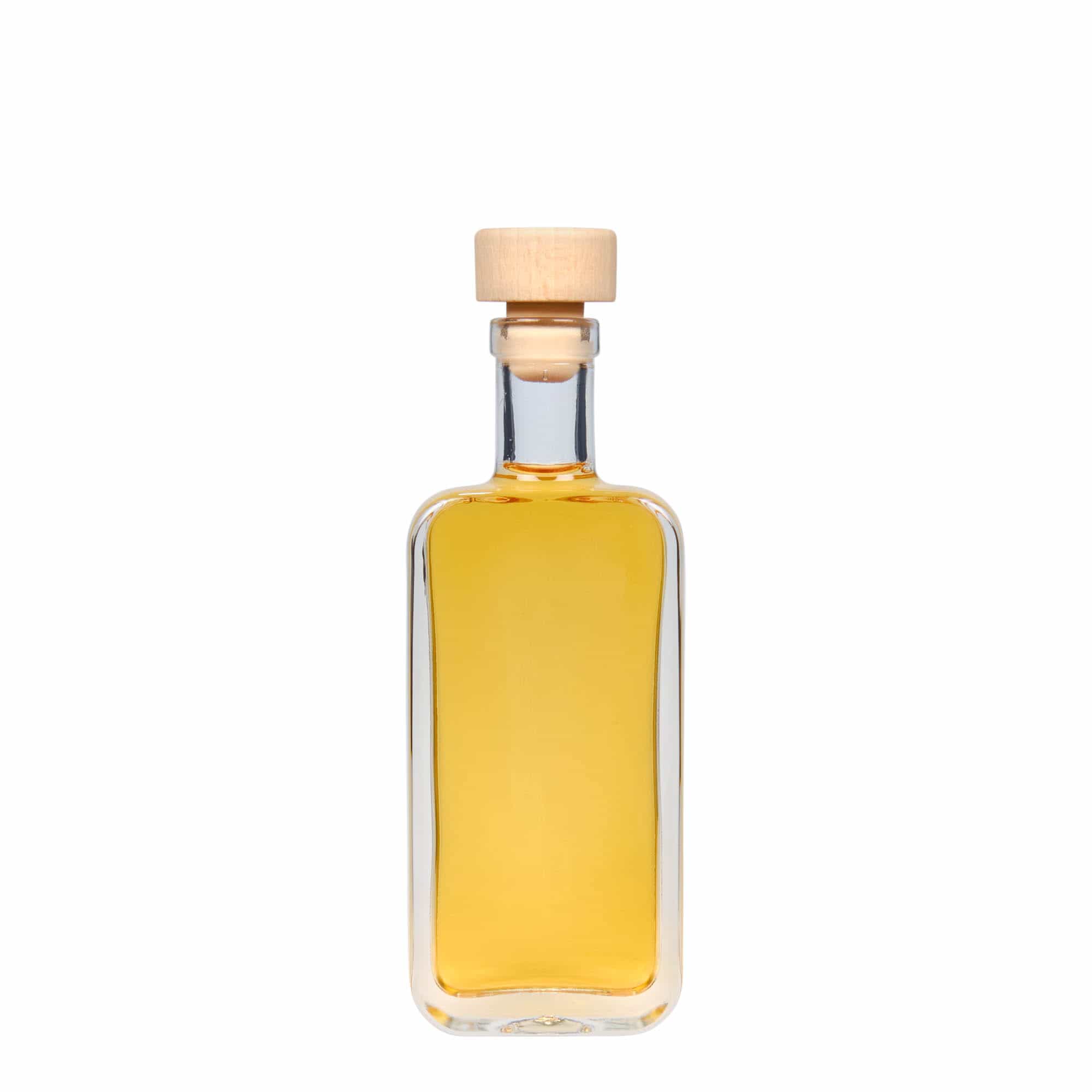 100 ml butelka szklana 'Nice', prostokątna, zamknięcie: korek