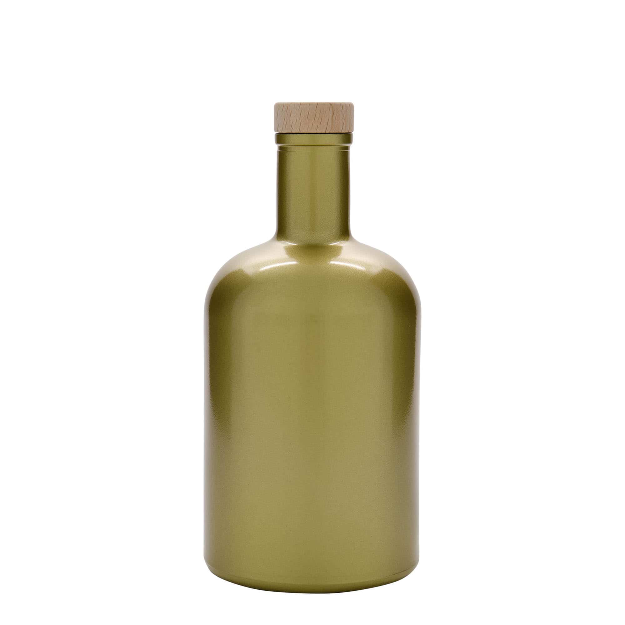 700 ml butelka szklana 'Gerardino', kolor złoty, zamknięcie: korek