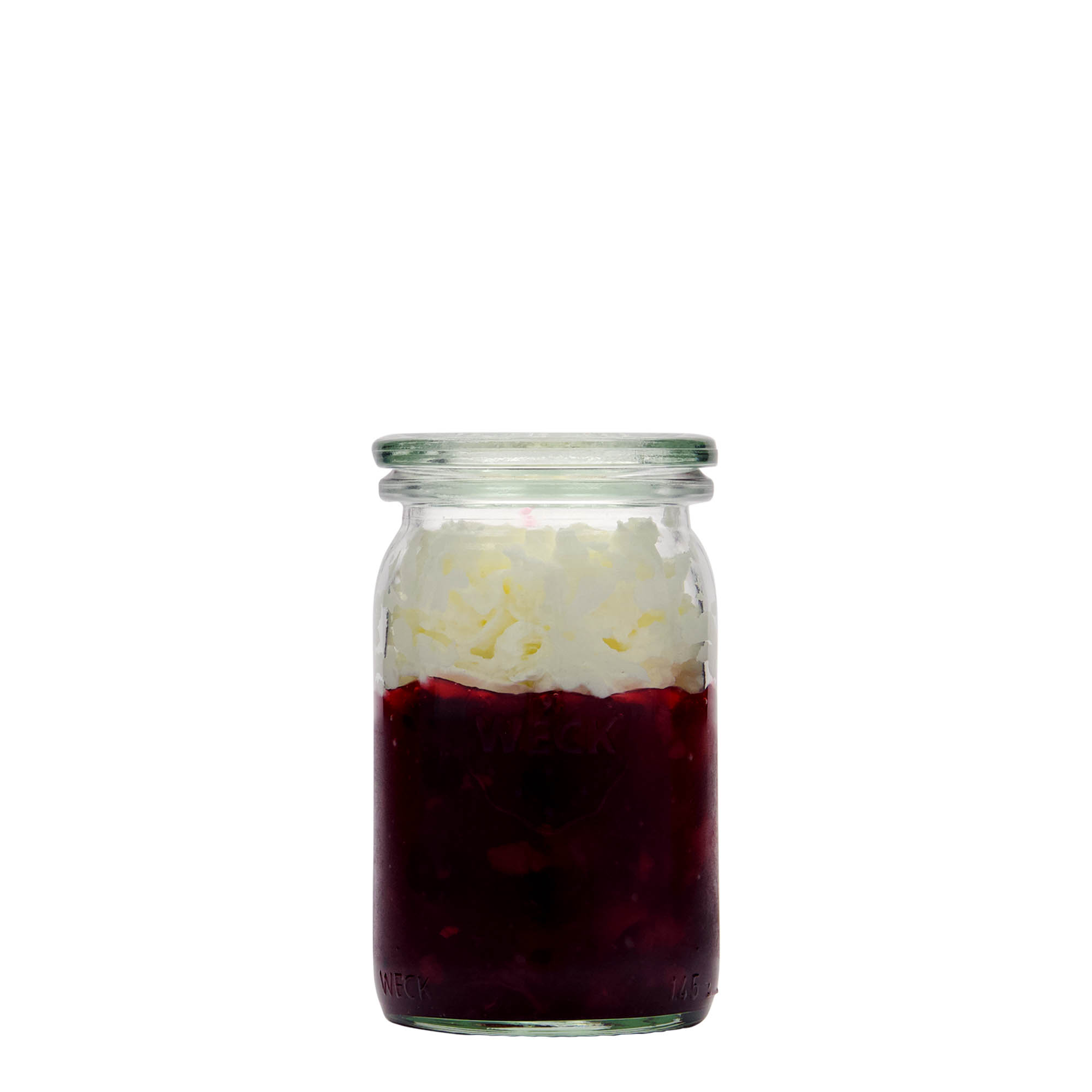 145 ml szklany cylindryczny słoik WECK, wylot: zaokrąglona krawędź 145 ml szklany cylindryczny słoik WECK, wylot: zaokrąglona krawędź