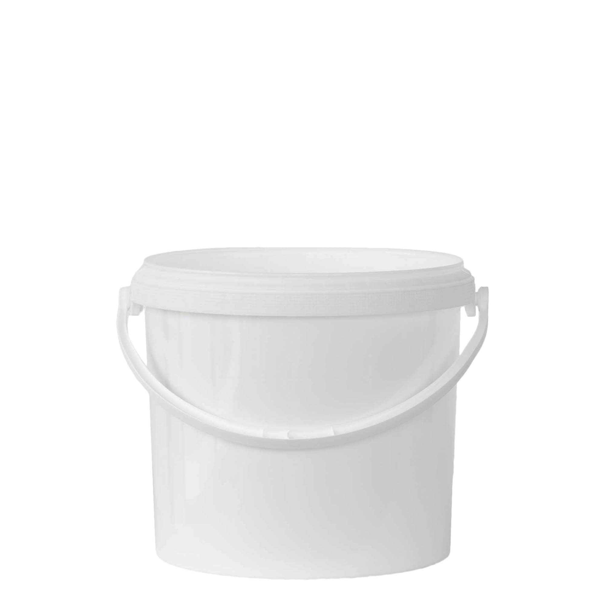 5 l wiadro, tworzywo sztuczne PP, kolor biały 5 l wiadro, tworzywo sztuczne PP, kolor biały