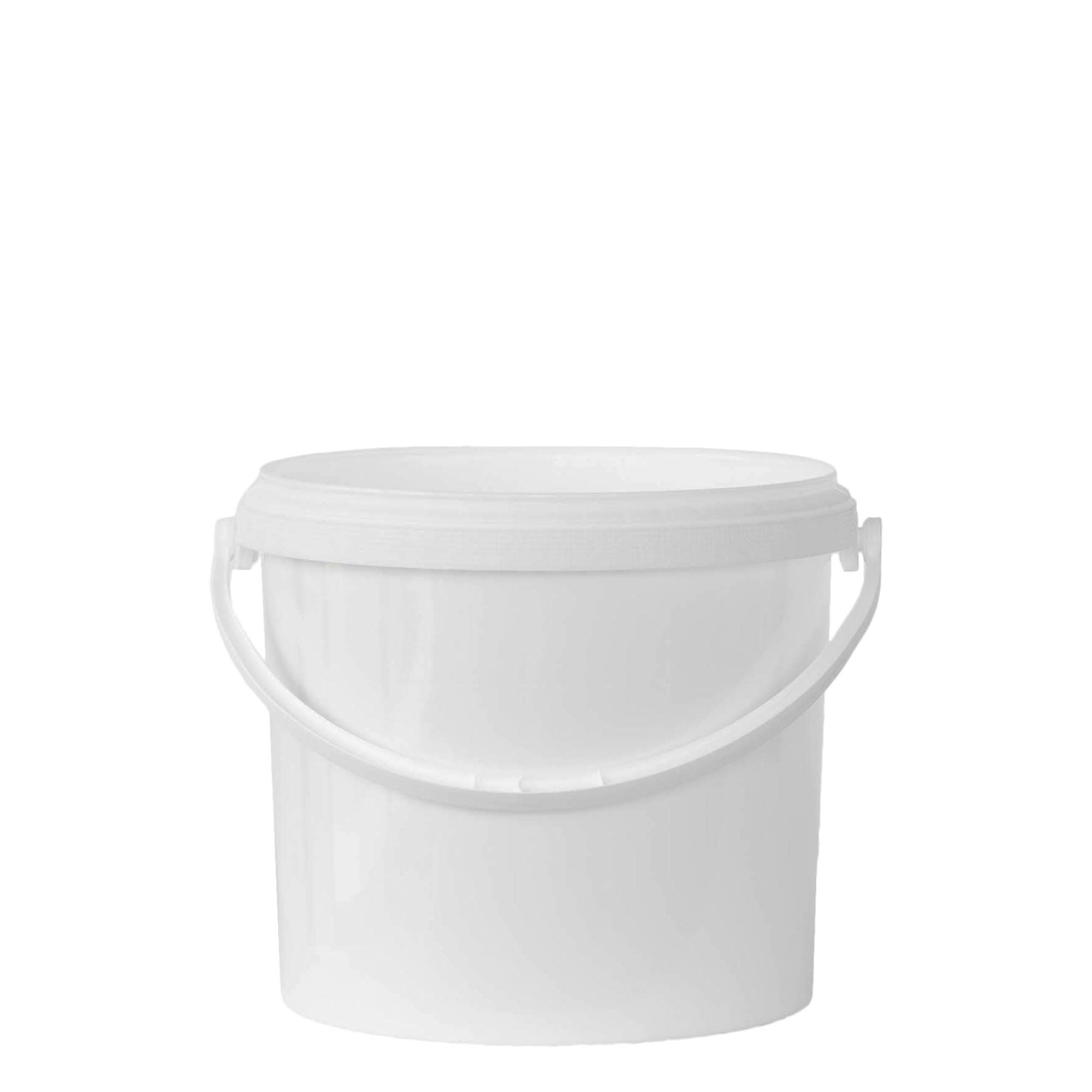 5 l wiadro, tworzywo sztuczne PP, biały