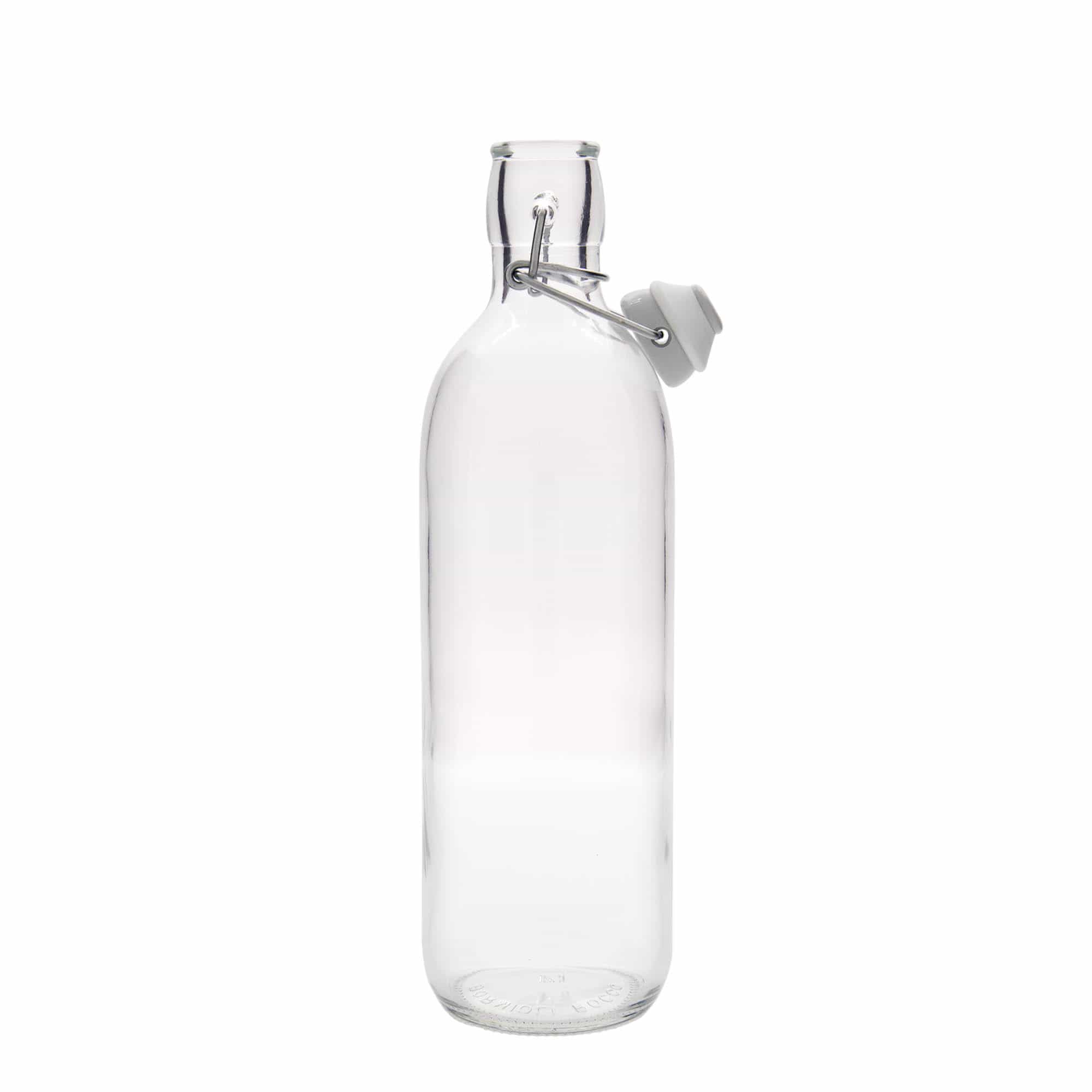 1.000 ml butelka szklana 'Emilia', otwór: zamknięcie na klamrę