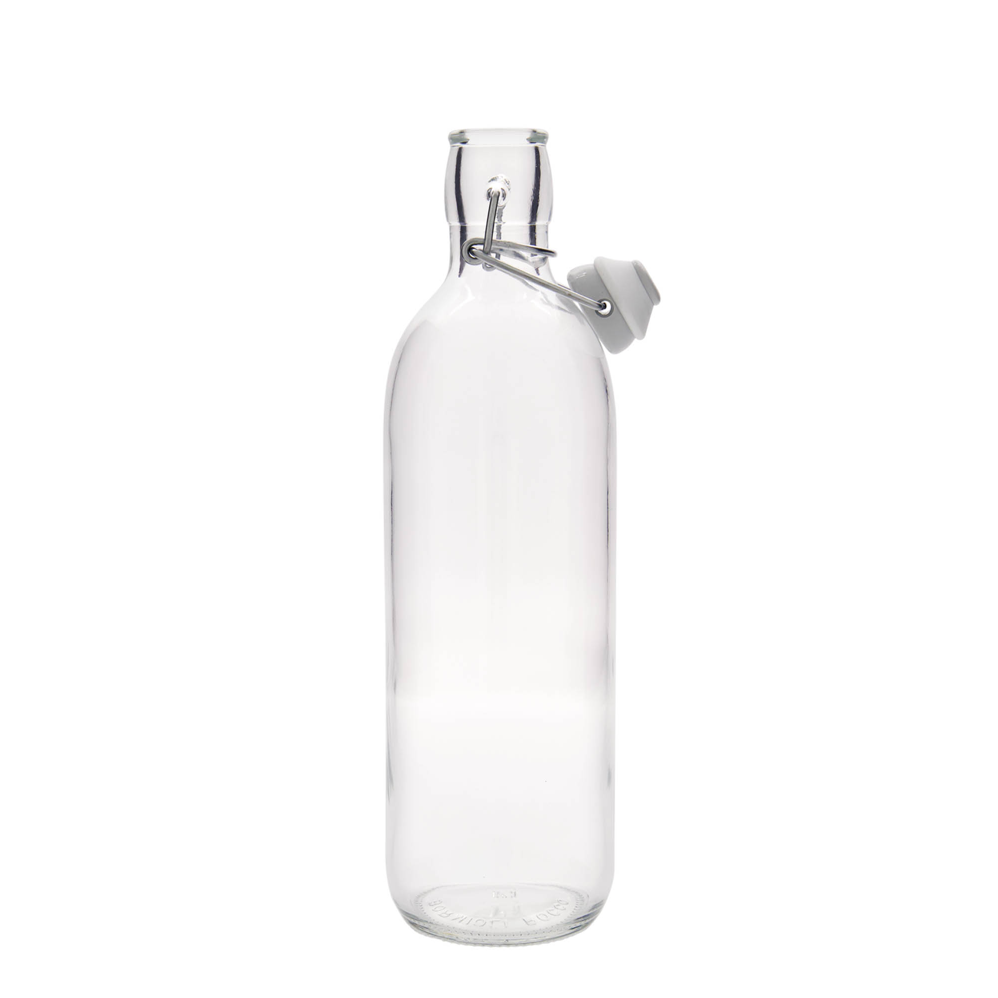 1.000 ml butelka szklana 'Emilia', otwór: zamknięcie na klamrę