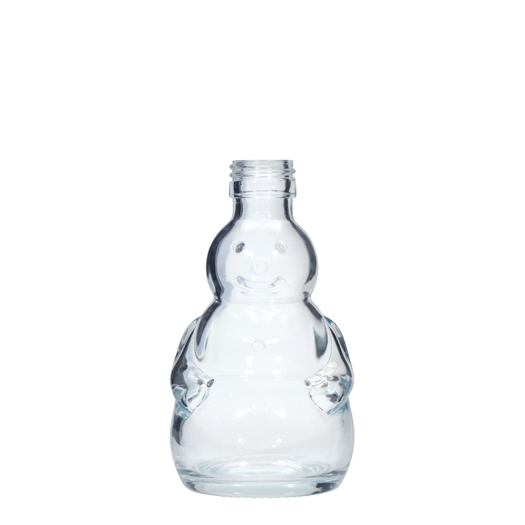 Butelka szklana 200 ml „Bałwan”, gwint: PP 28 Butelka szklana 200 ml „Bałwan”, gwint: PP 28
