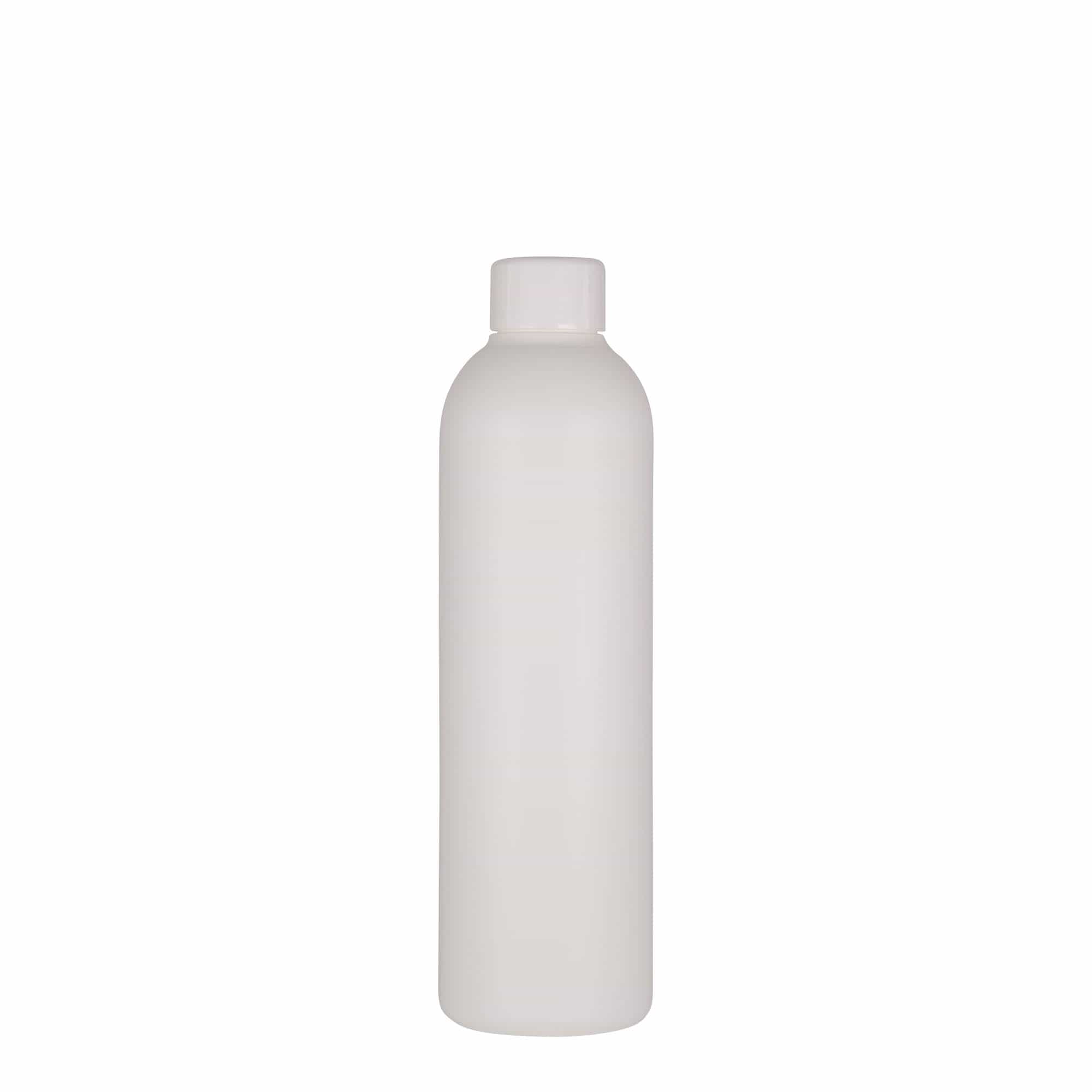 250 ml butelka plastikowa 'Tuffy', HDPE, biała, gwint: 24/410