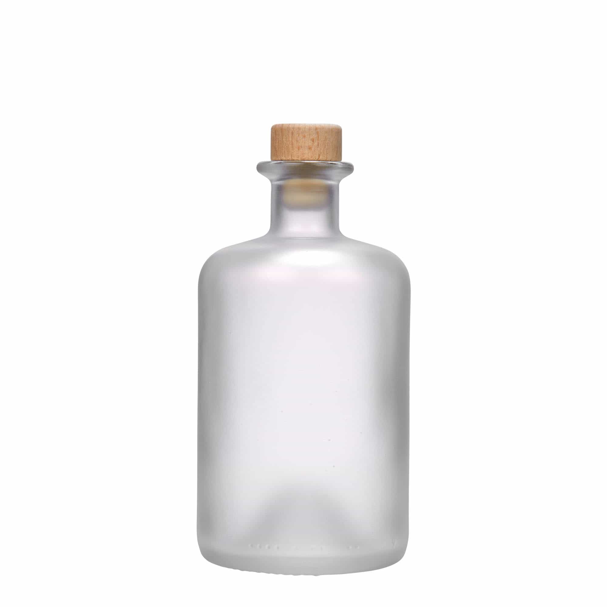 500 ml butelka szklana apteczna, matowa, zamknięcie: korek