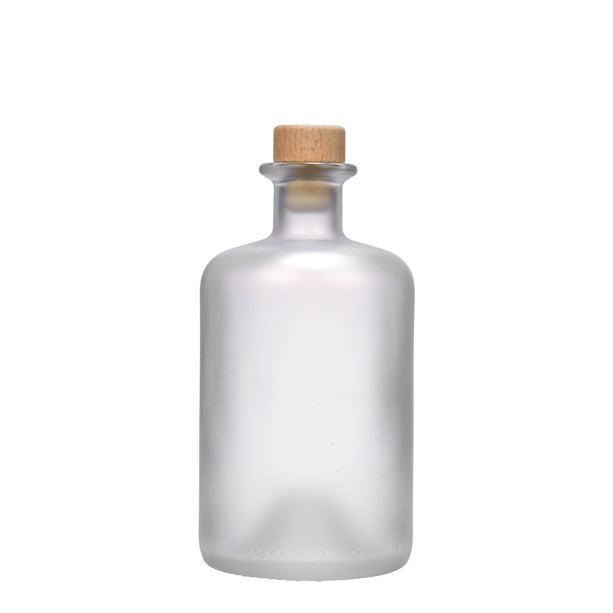 500 ml butelka szklana aptekarza, matowa, szyjka: korek