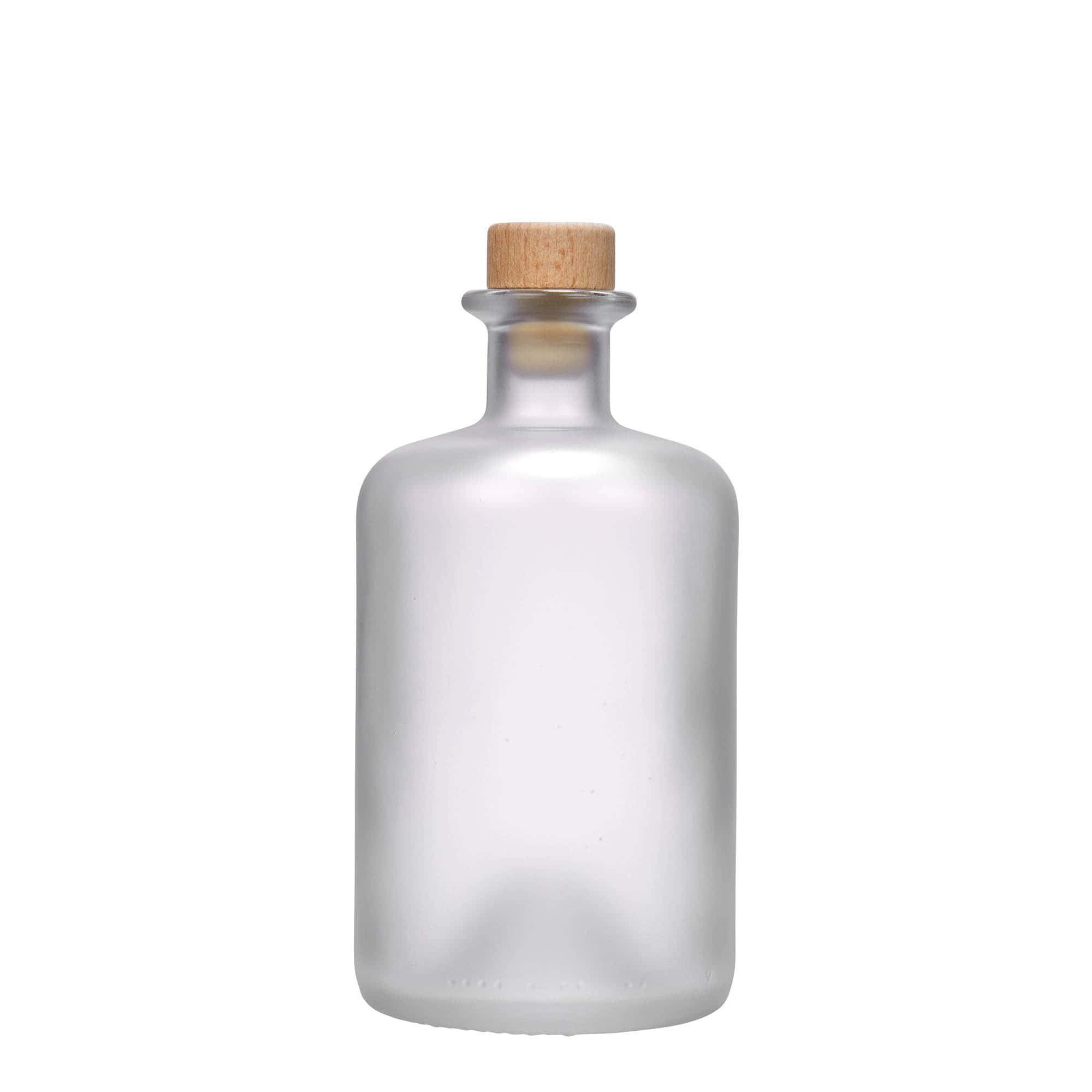 500 ml butelka szklana aptekarza, matowa, szyjka: korek
