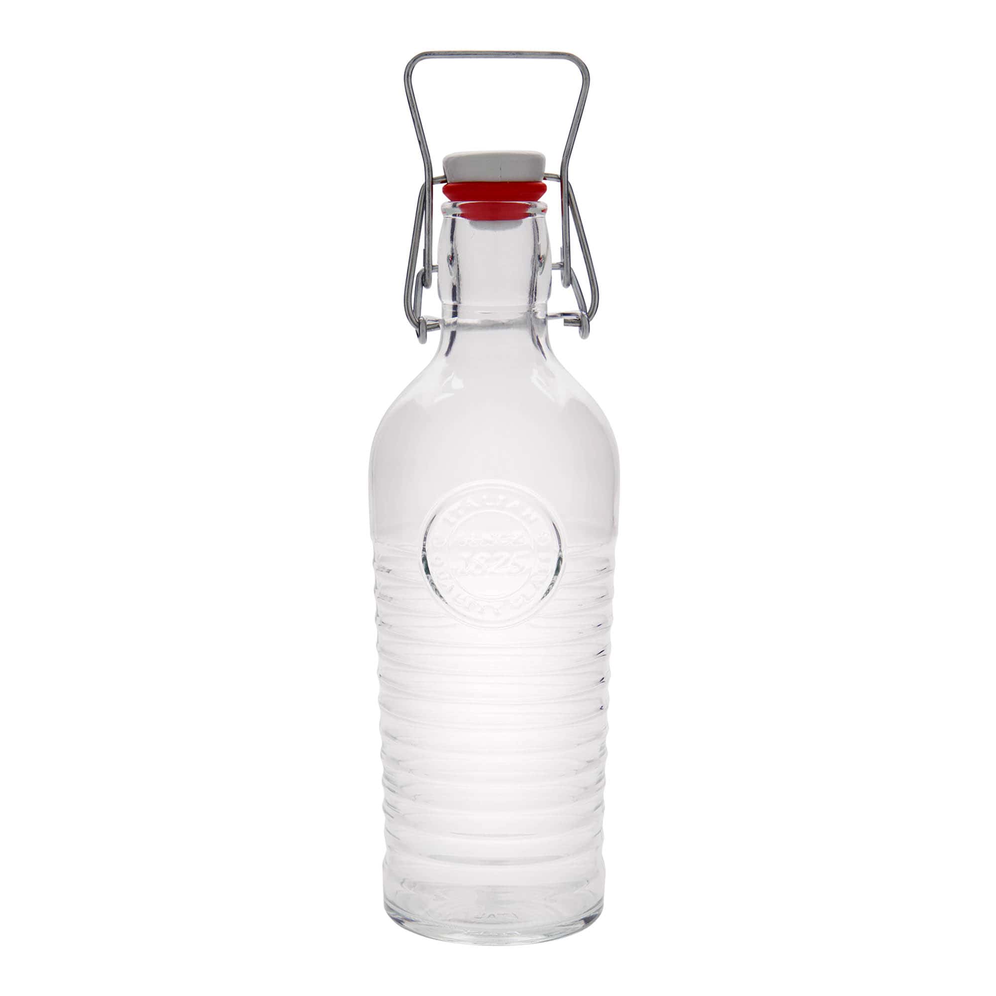 750 ml butelka szklana 'Officina 1825', szyjka: z zamknięciem na klamrę