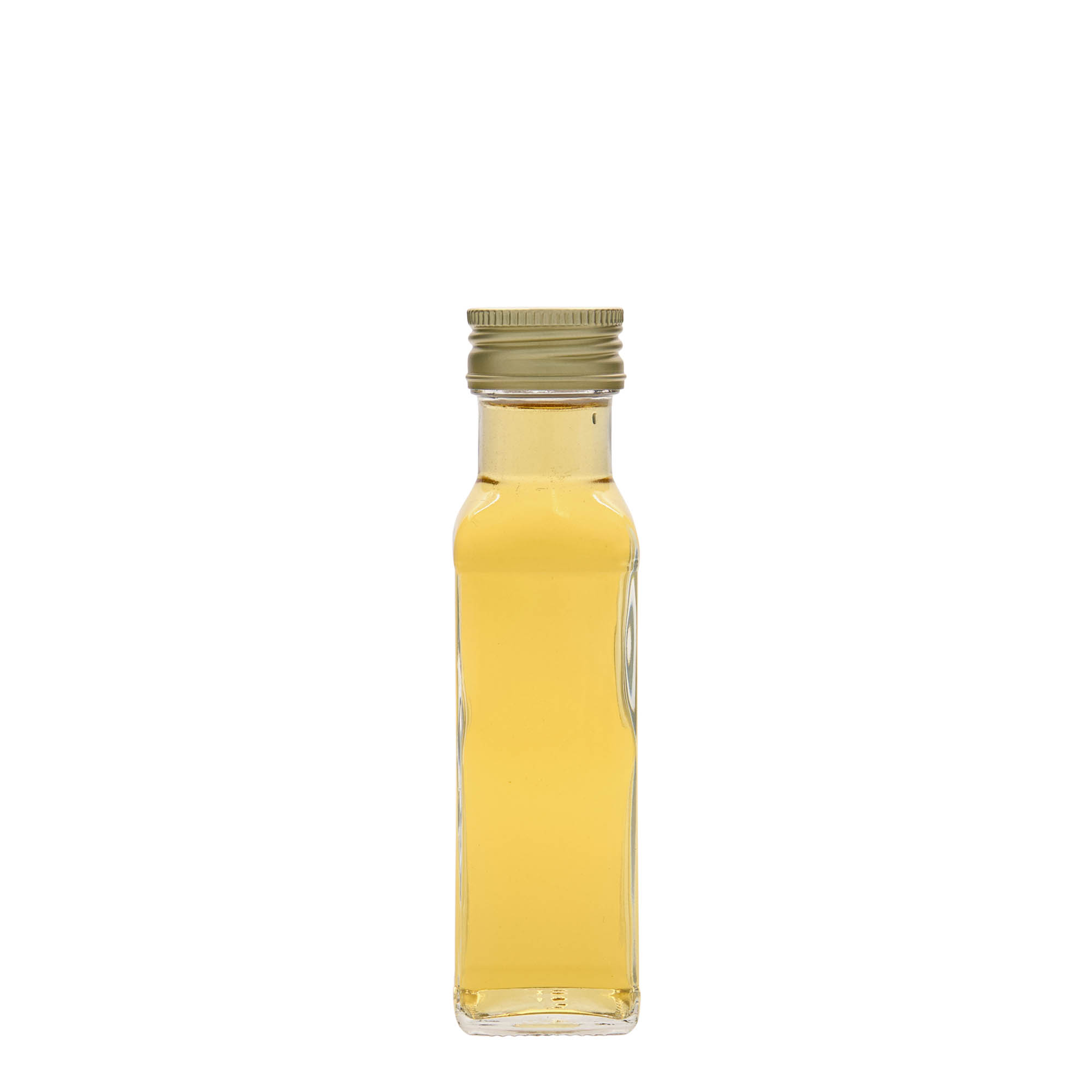 100 ml butelka szklana „Marasca”, kwadratowa, gwint: PP 31,5 100 ml butelka szklana „Marasca”, kwadratowa, gwint: PP 31,5