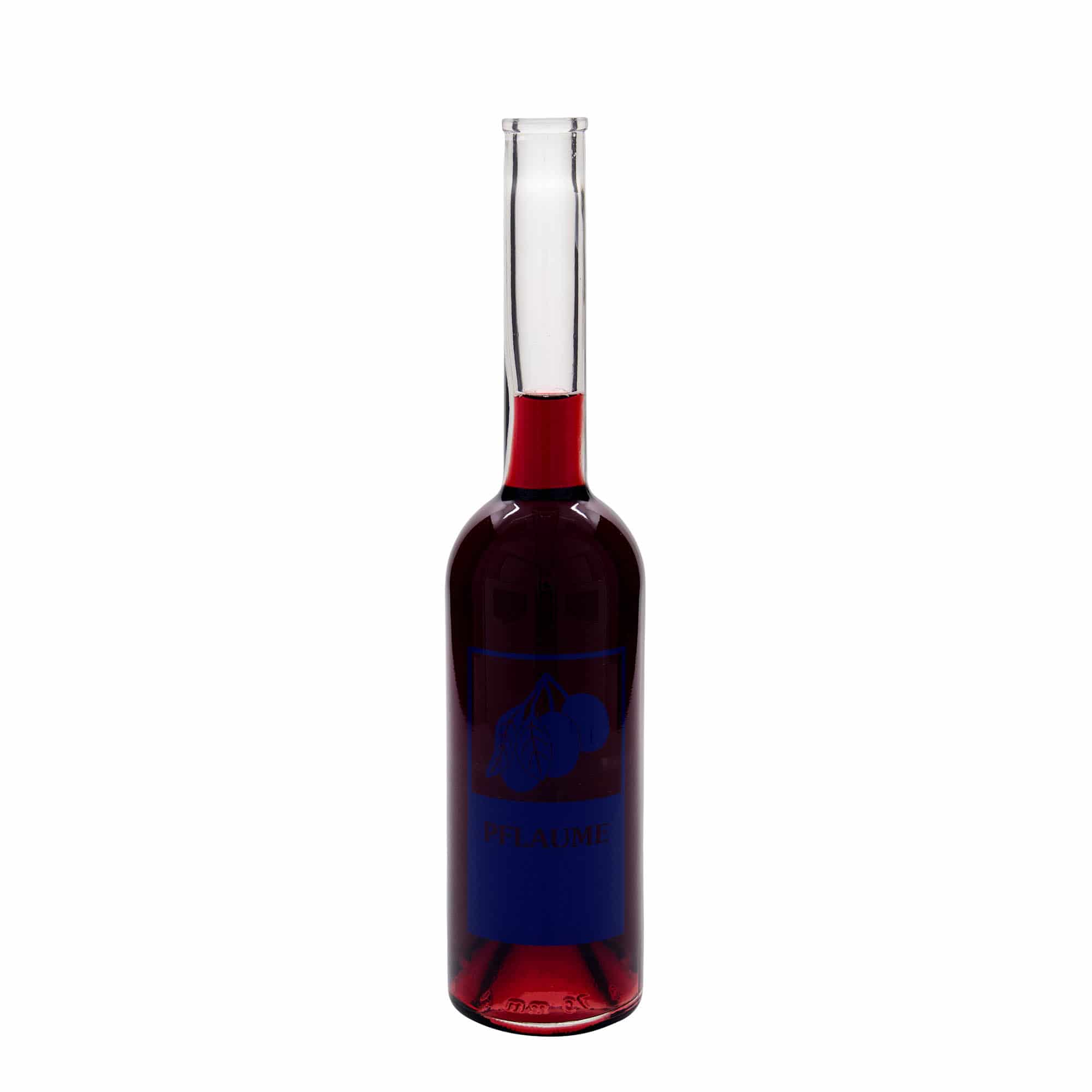 500 ml butelka szklana 'Opera', motyw: śliwka, korek
