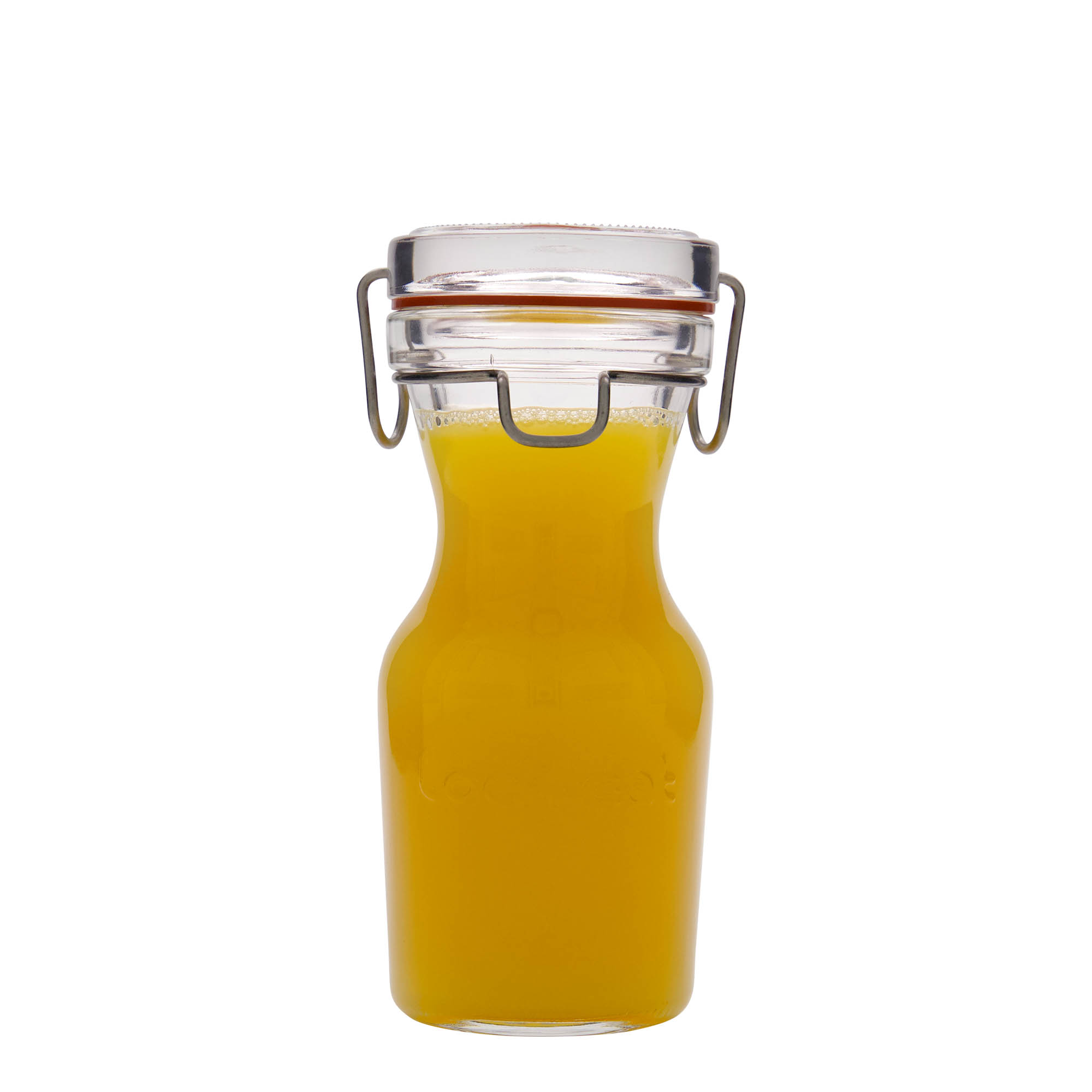 250 ml szklany karafka 'Lock-Eat', wylot: zamknięcie na druciany zatrzask