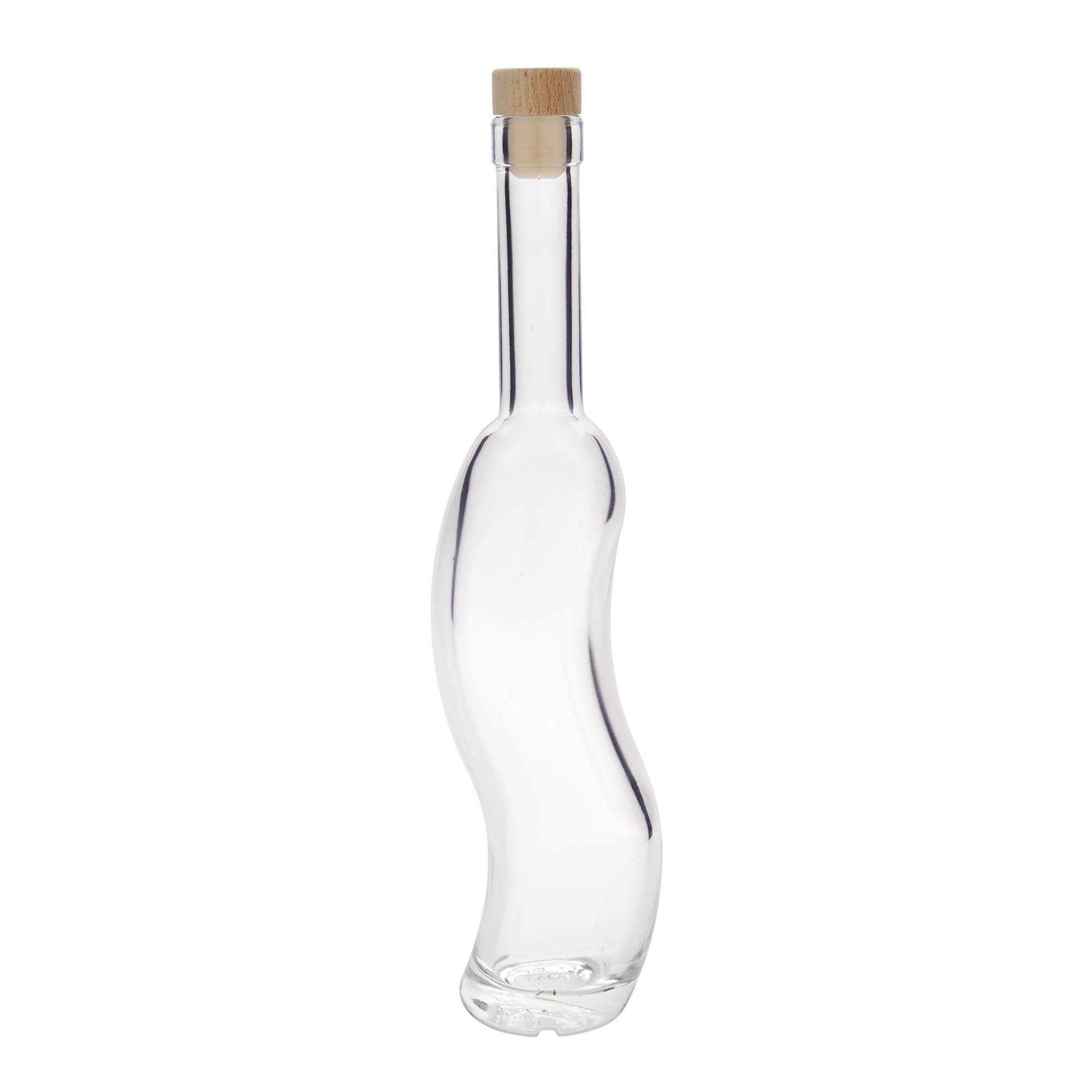 350 ml butelka szklana 'La-Ola', półokrągła, otwór: korek