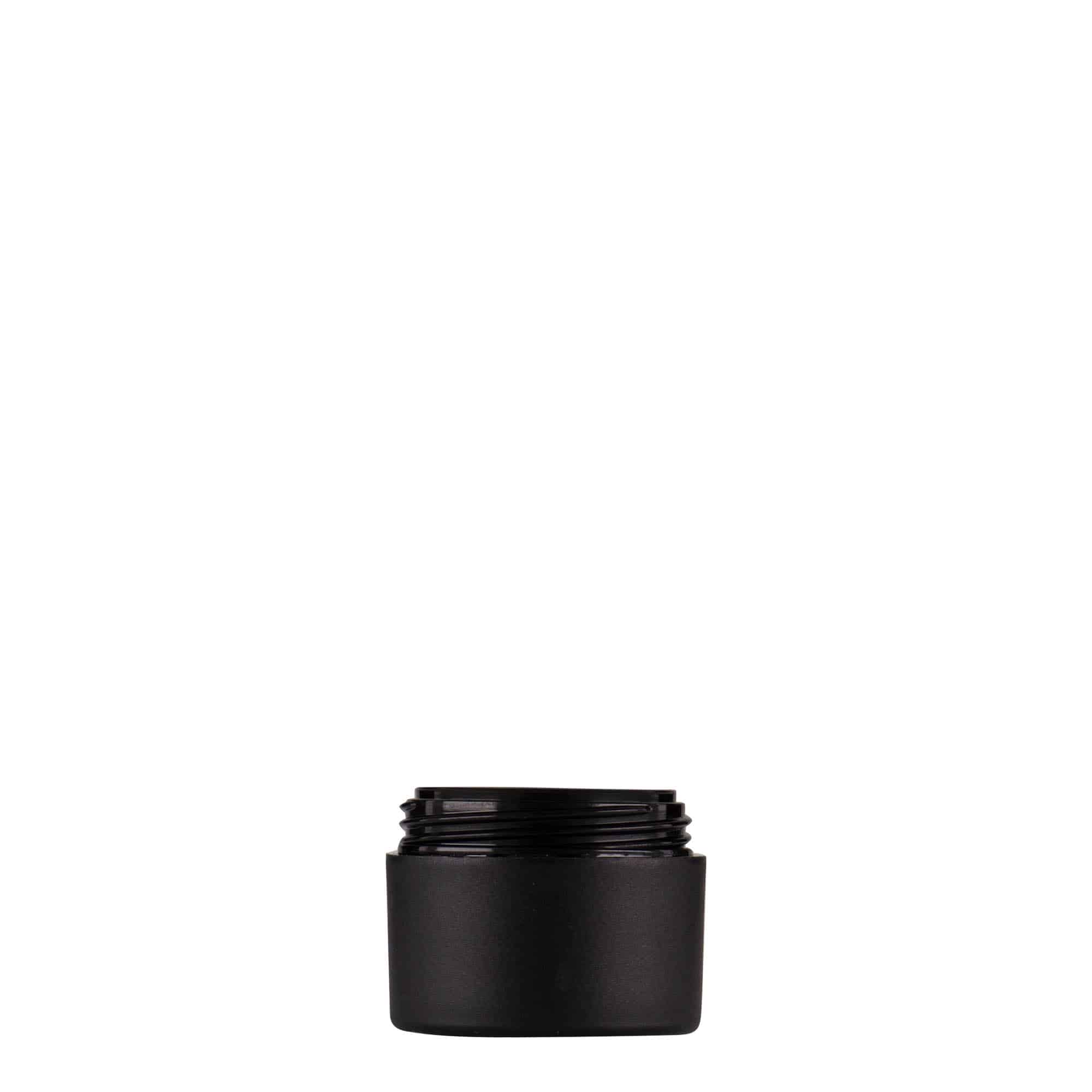 5 ml słoiczek z tworzywa sztucznego 'Antonella', PP, kolor czarny, zamknięcie: zakrętka 5 ml słoiczek z tworzywa sztucznego 'Antonella', PP, kolor czarny, zamknięcie: zakrętka