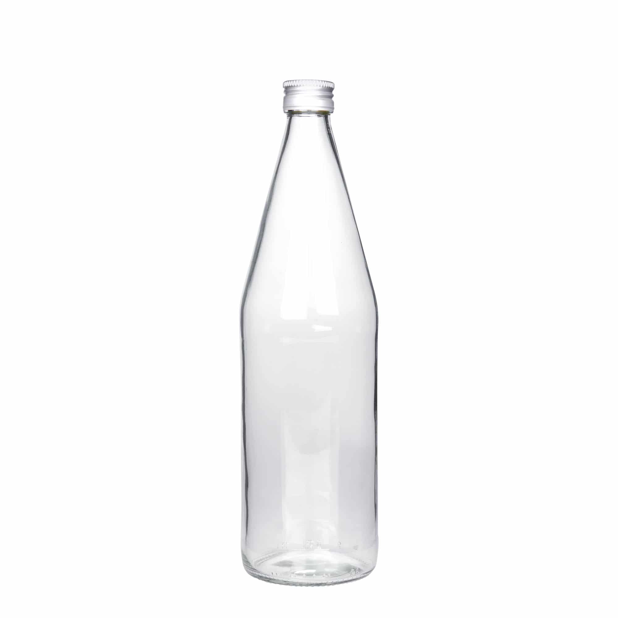 750 ml uniwersalna butelka w kształcie marchewki, szkło, gwint: PP 28