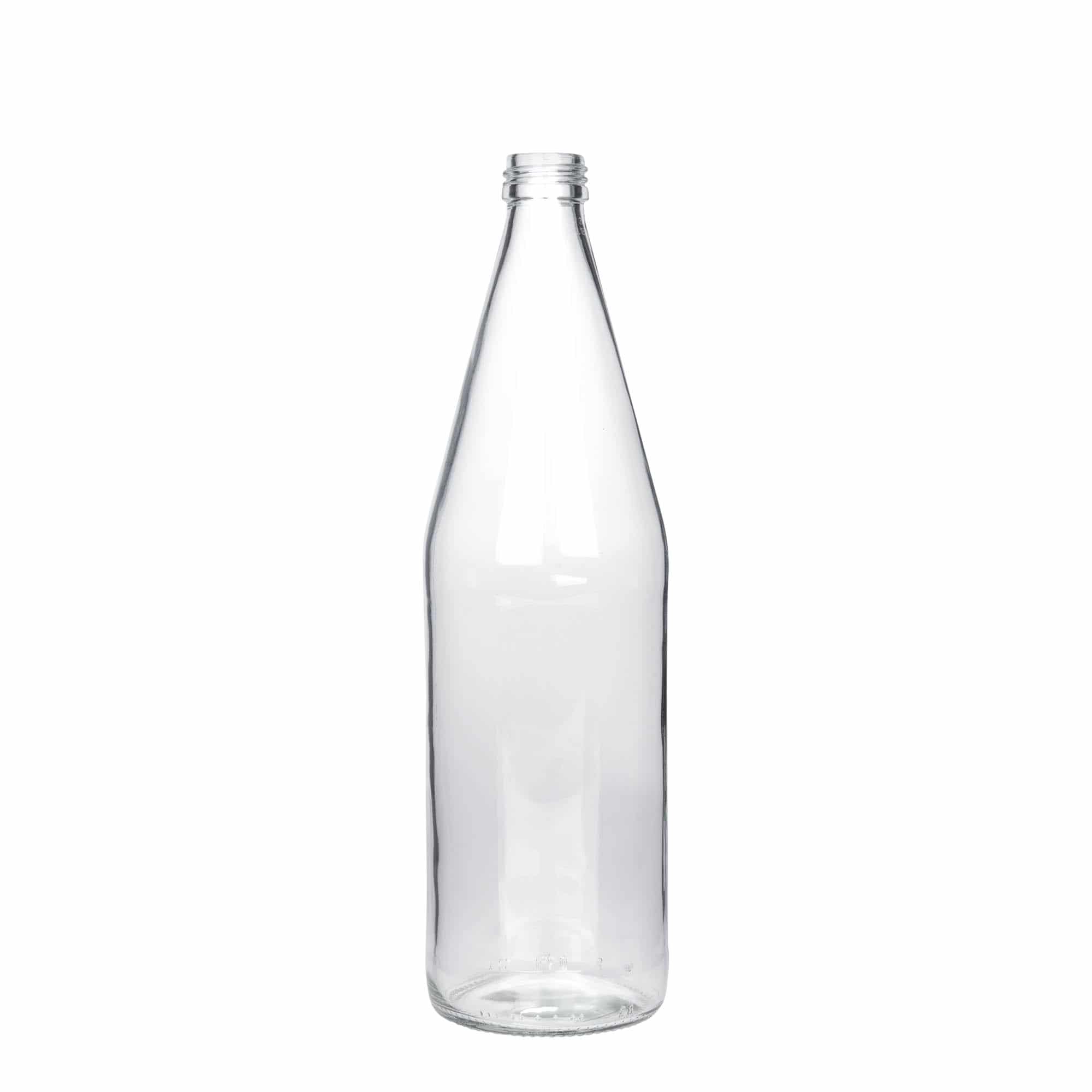 750 ml butelka uniwersalna o kształcie marchewki, szkło, zamknięcie: PP 28 750 ml butelka uniwersalna o kształcie marchewki, szkło, zamknięcie: PP 28