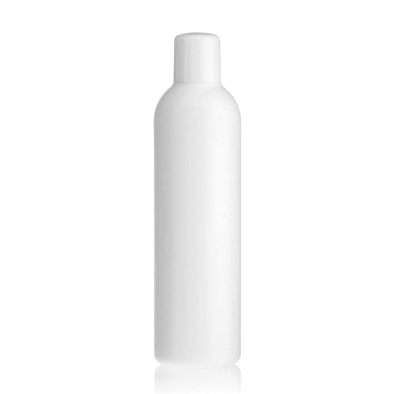 300 ml butelka z tworzywa sztucznego 'Tuffy', HDPE, kolor biały, zamknięcie: GPI 24/410