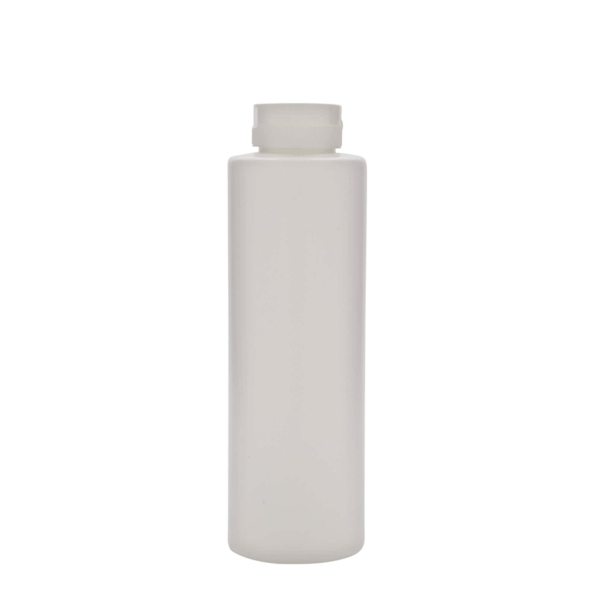 500 ml butelka na sos, tworzywo sztuczne LDPE, biała, gwint: 38/400