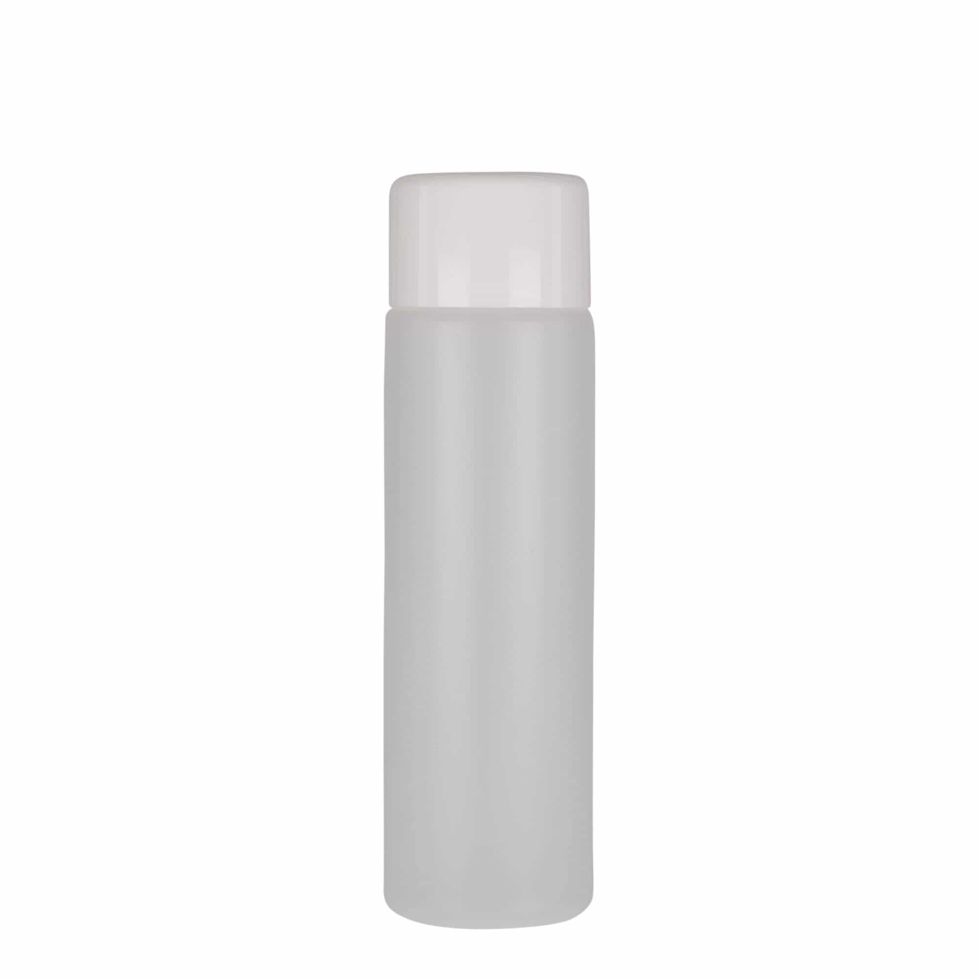250 ml butelka okrągła, tworzywo PE, naturalna, wylot: zakrętka
