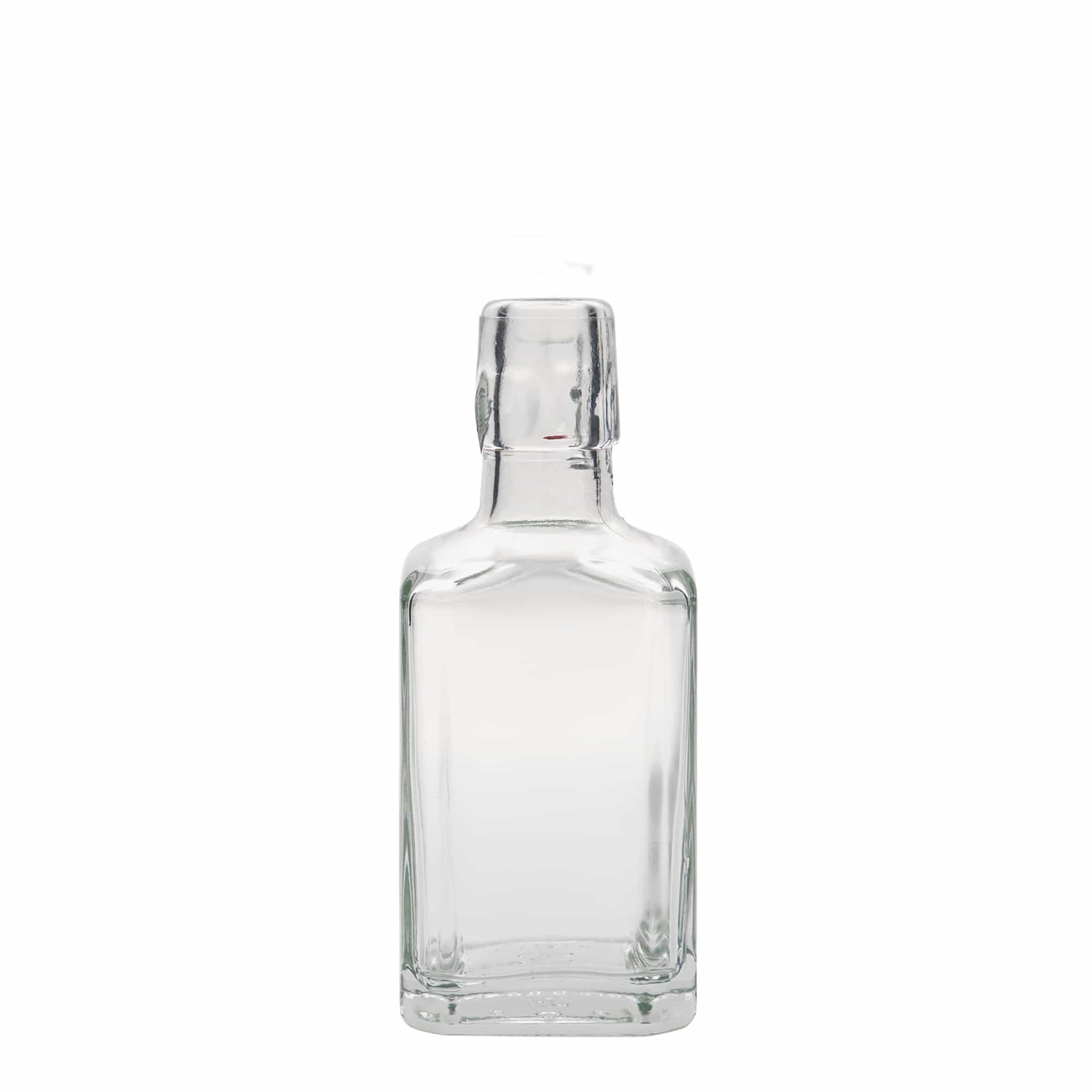 250 ml butelka szklana 'Rialto', kwadratowa, otwór: zamknięcie na klamrę 250 ml butelka szklana 'Rialto', kwadratowa, otwór: zamknięcie na klamrę